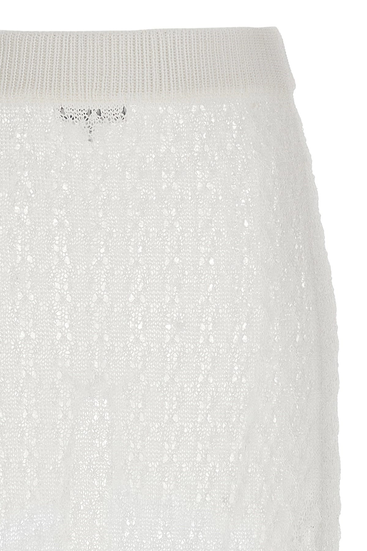 Ganni Ganni Shiny Pointelle Knit Skirt