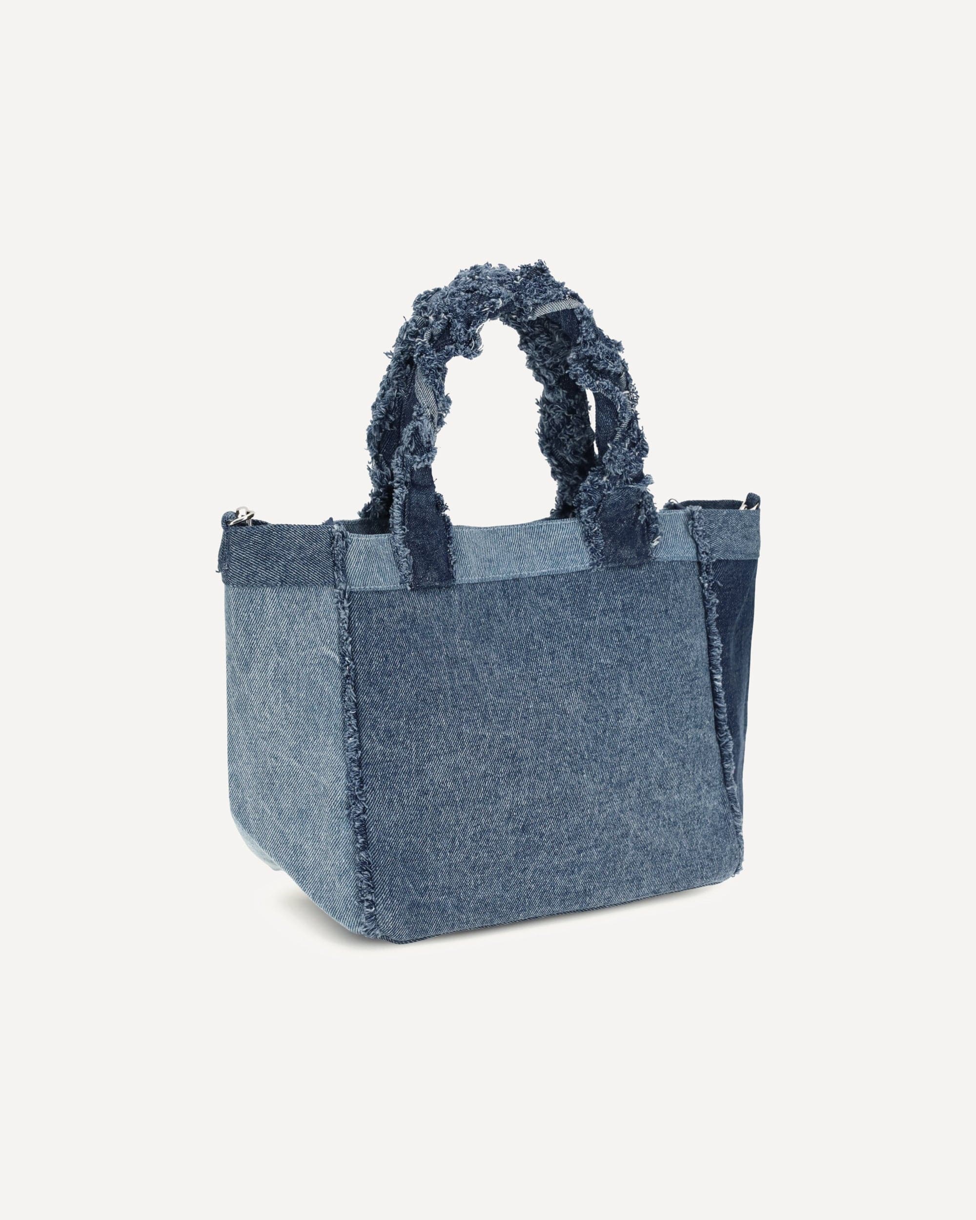 Ganni Small Trapeze Denim Shopper