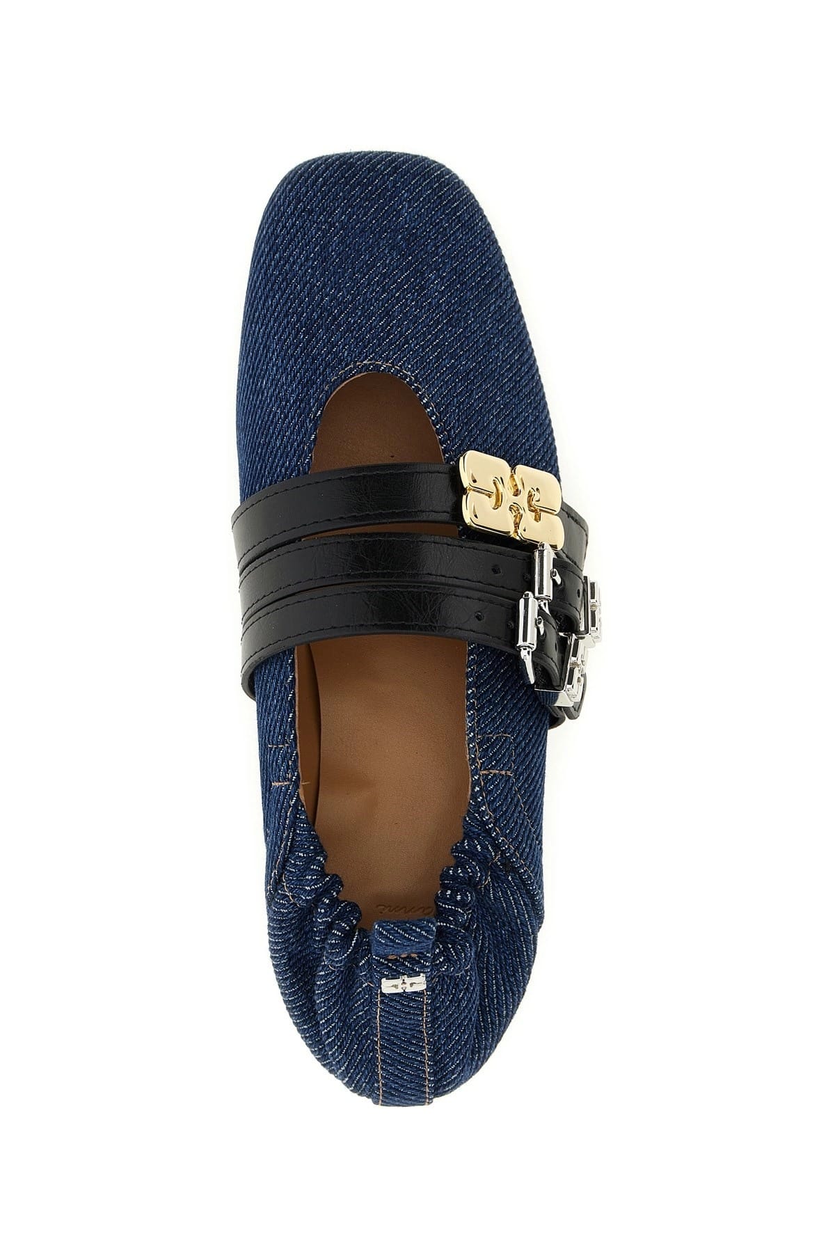 Ganni Ganni Sue Triple Ballet Flats