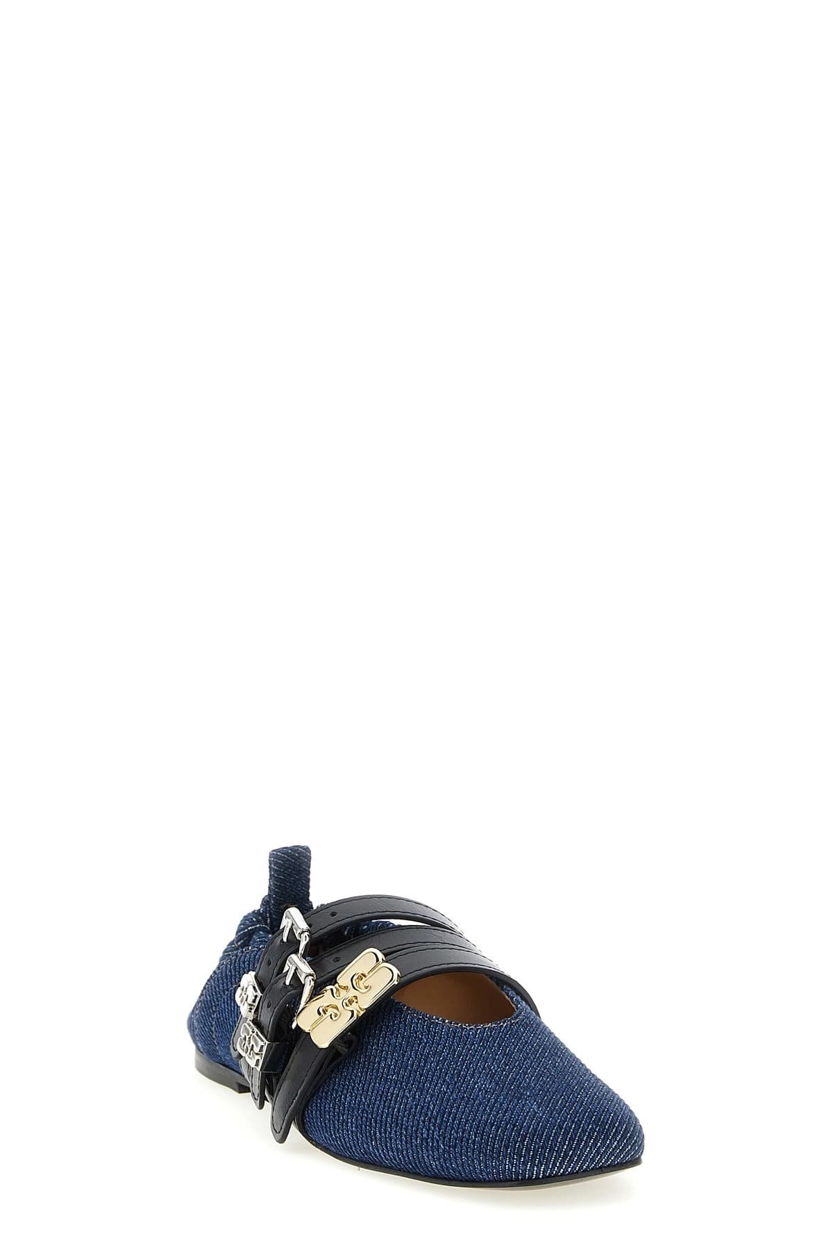 Ganni Ganni Sue Triple Ballet Flats