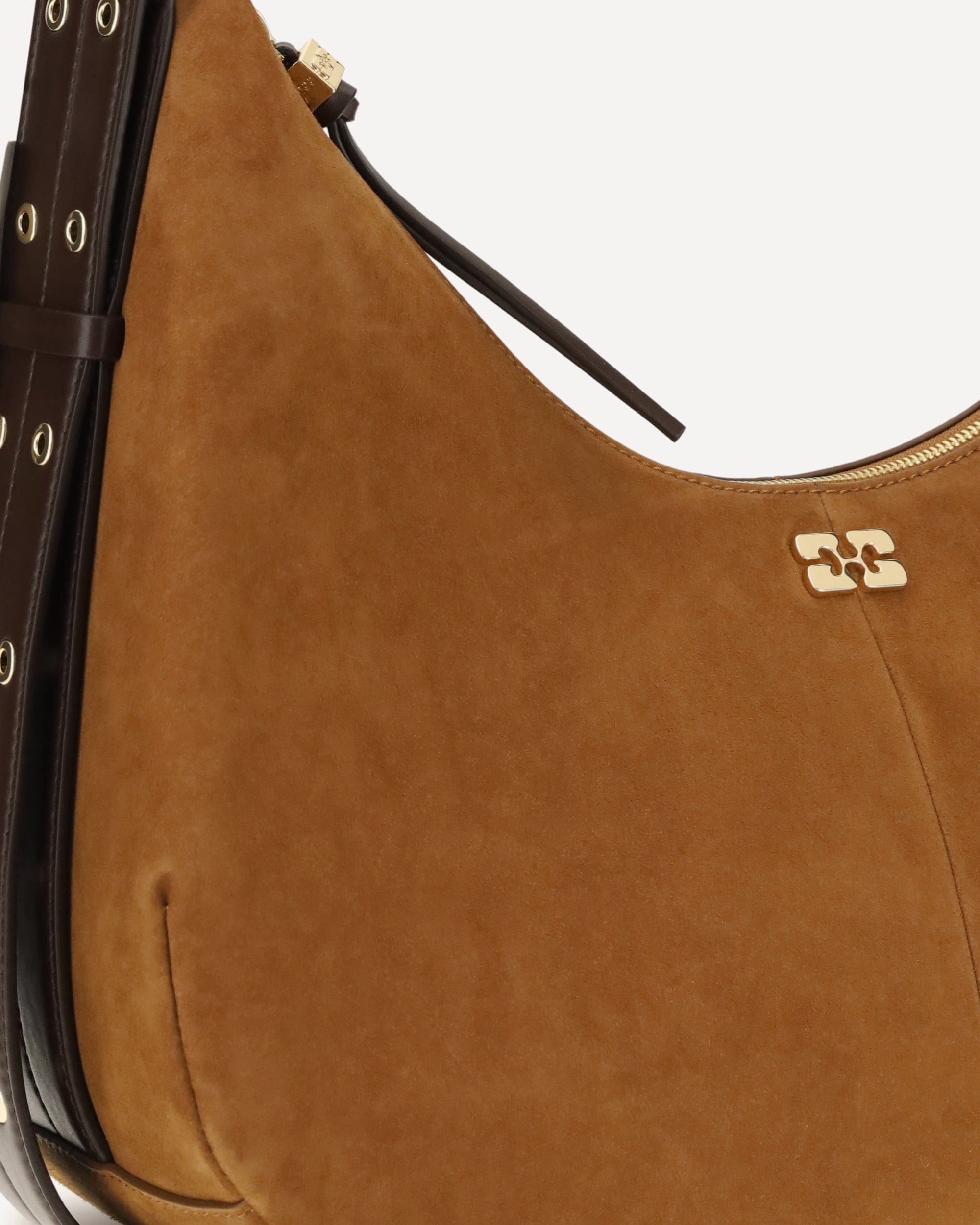 Ganni Ganni Suede Vegan Shoulder Bag