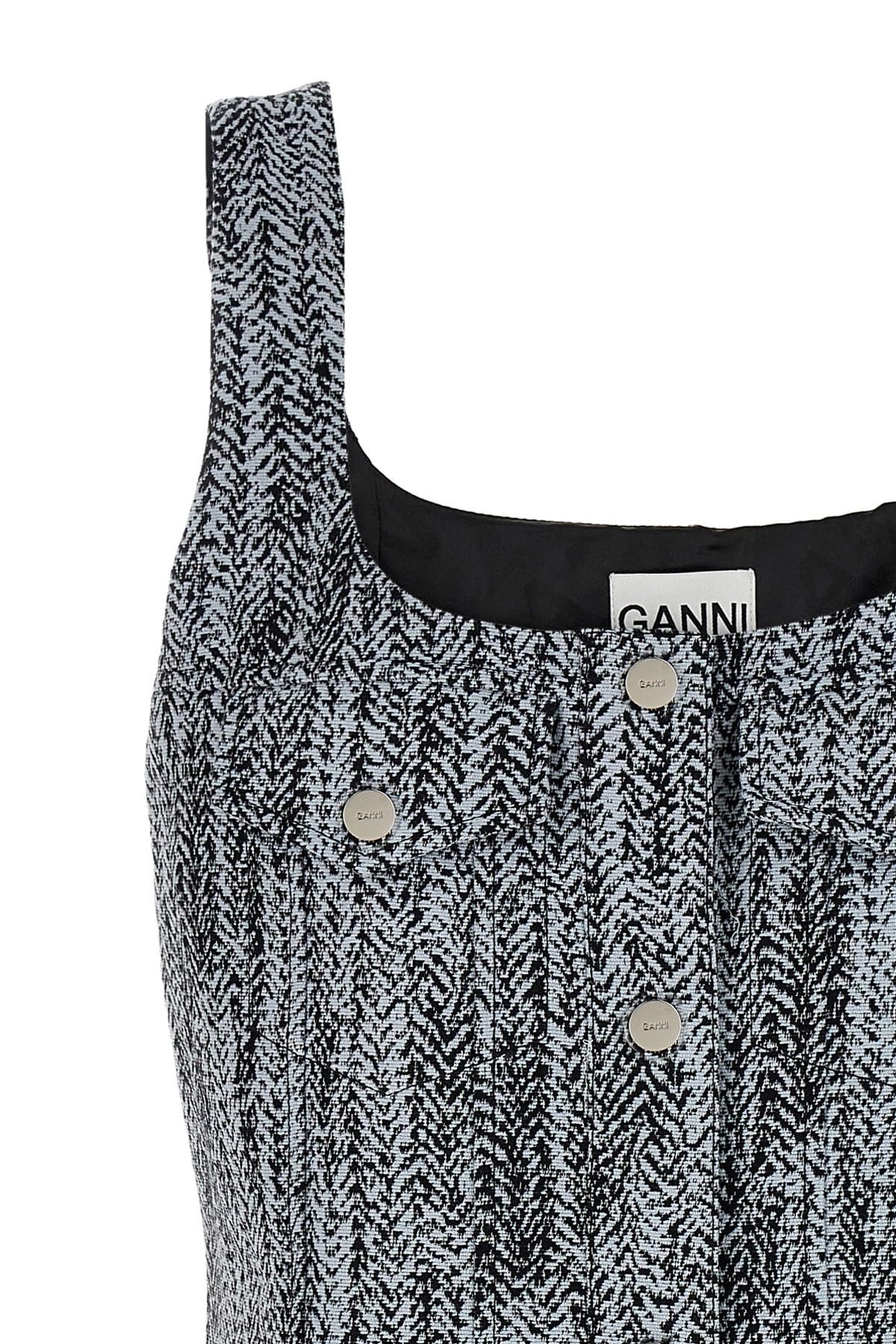 Ganni Ganni Tweed Mini Dress