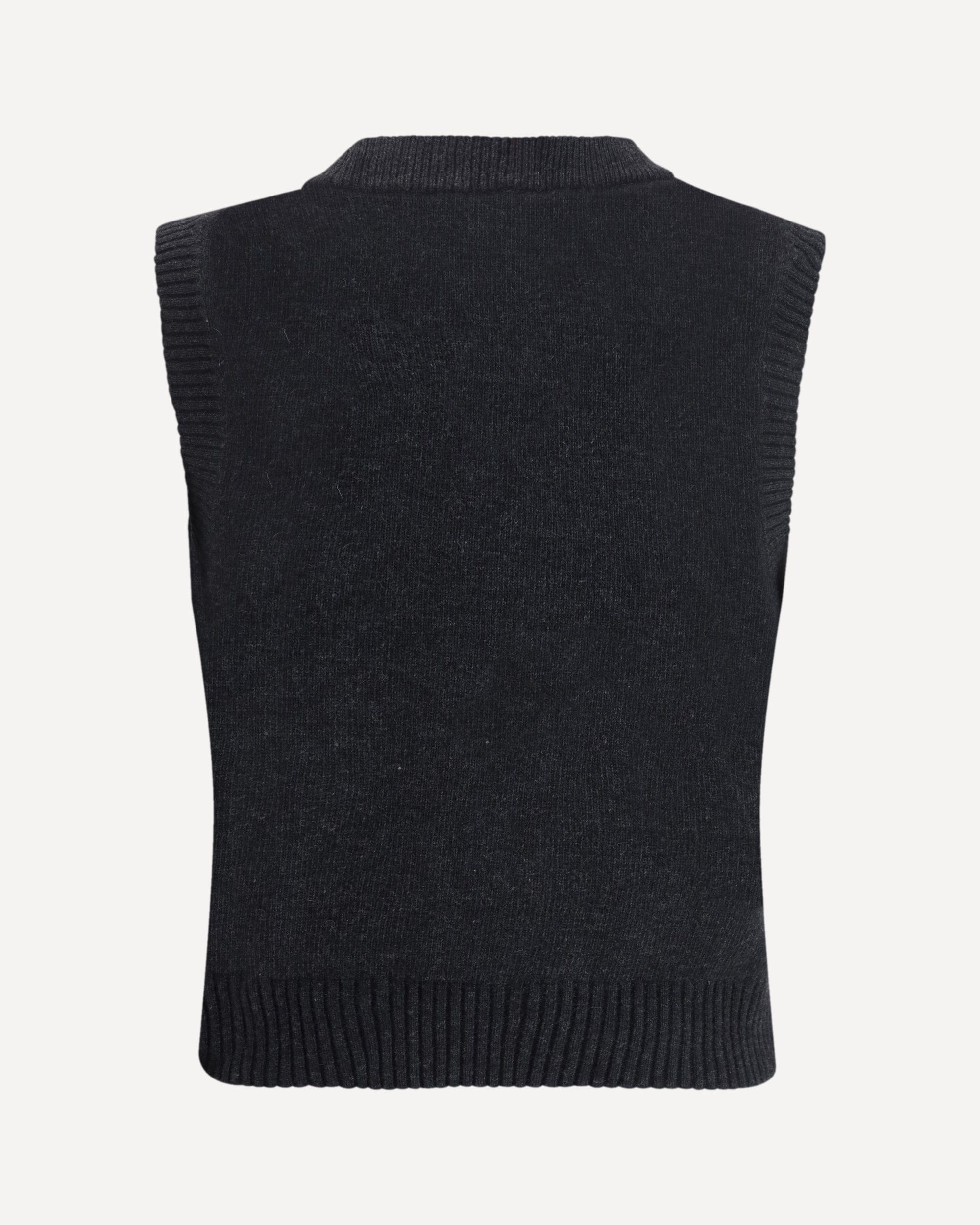 Ganni Wool Vest With Graphic Cherries