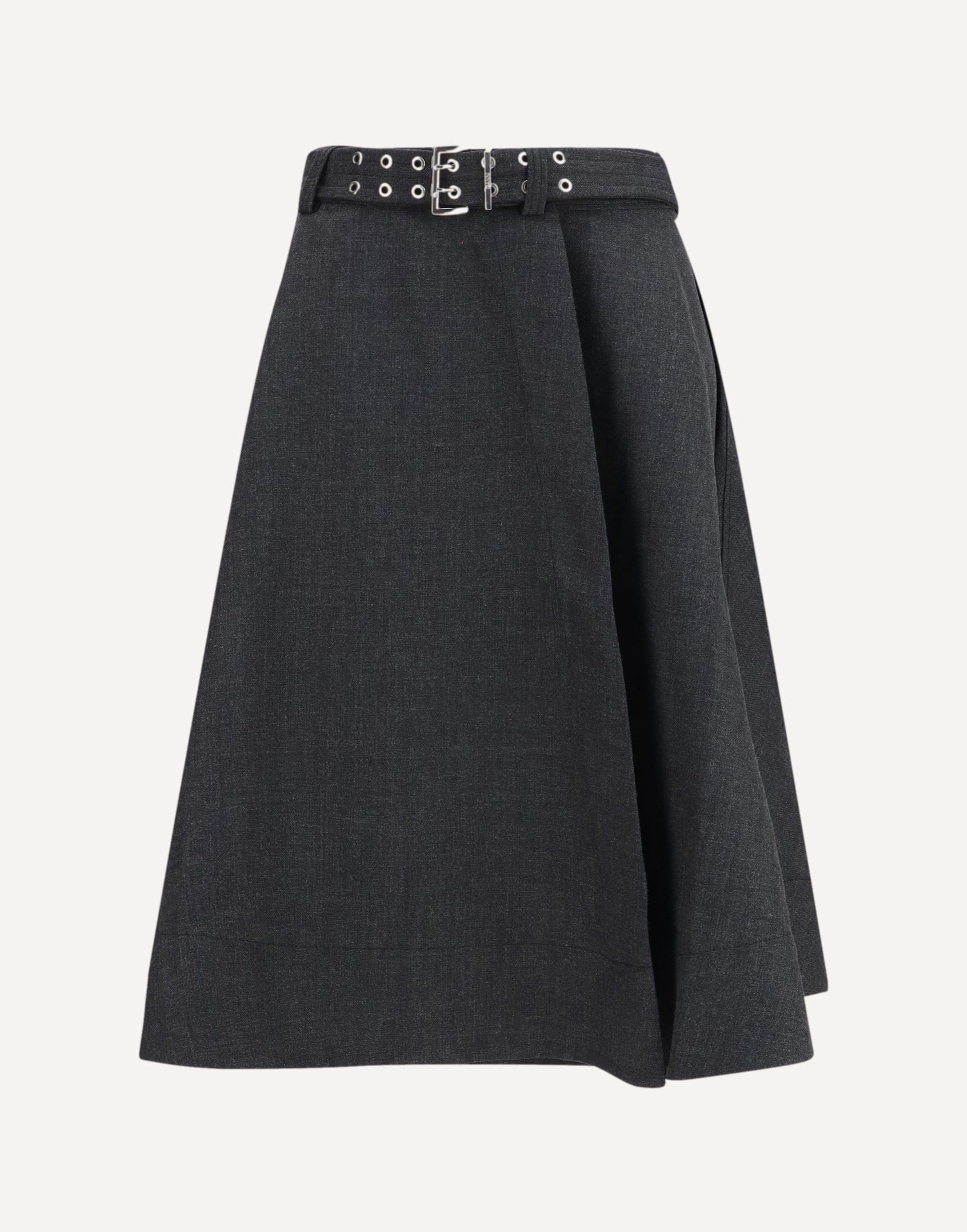 Ganni Wool Wrap Skirt