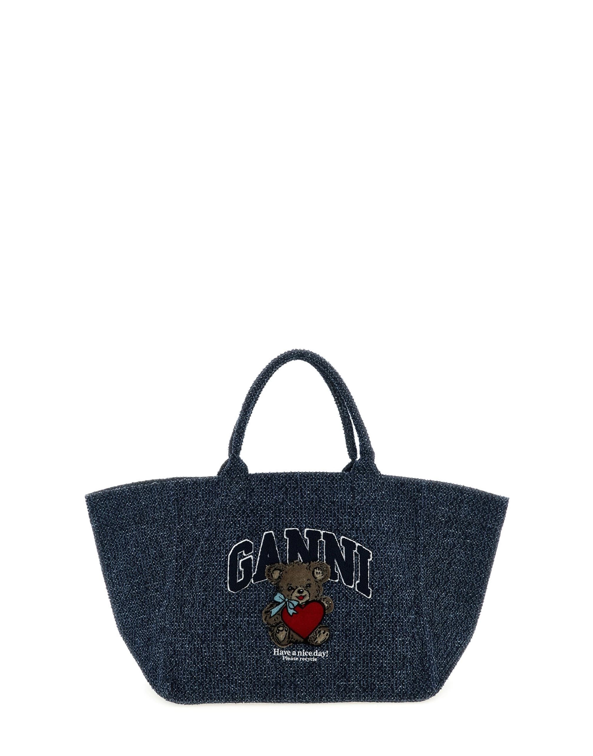 Ganni Ganni Xxl Bear Shopping Bag