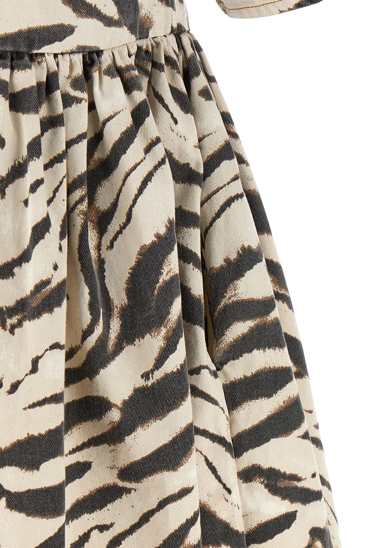 Ganni Ganni Zebra Denim Mini Dress