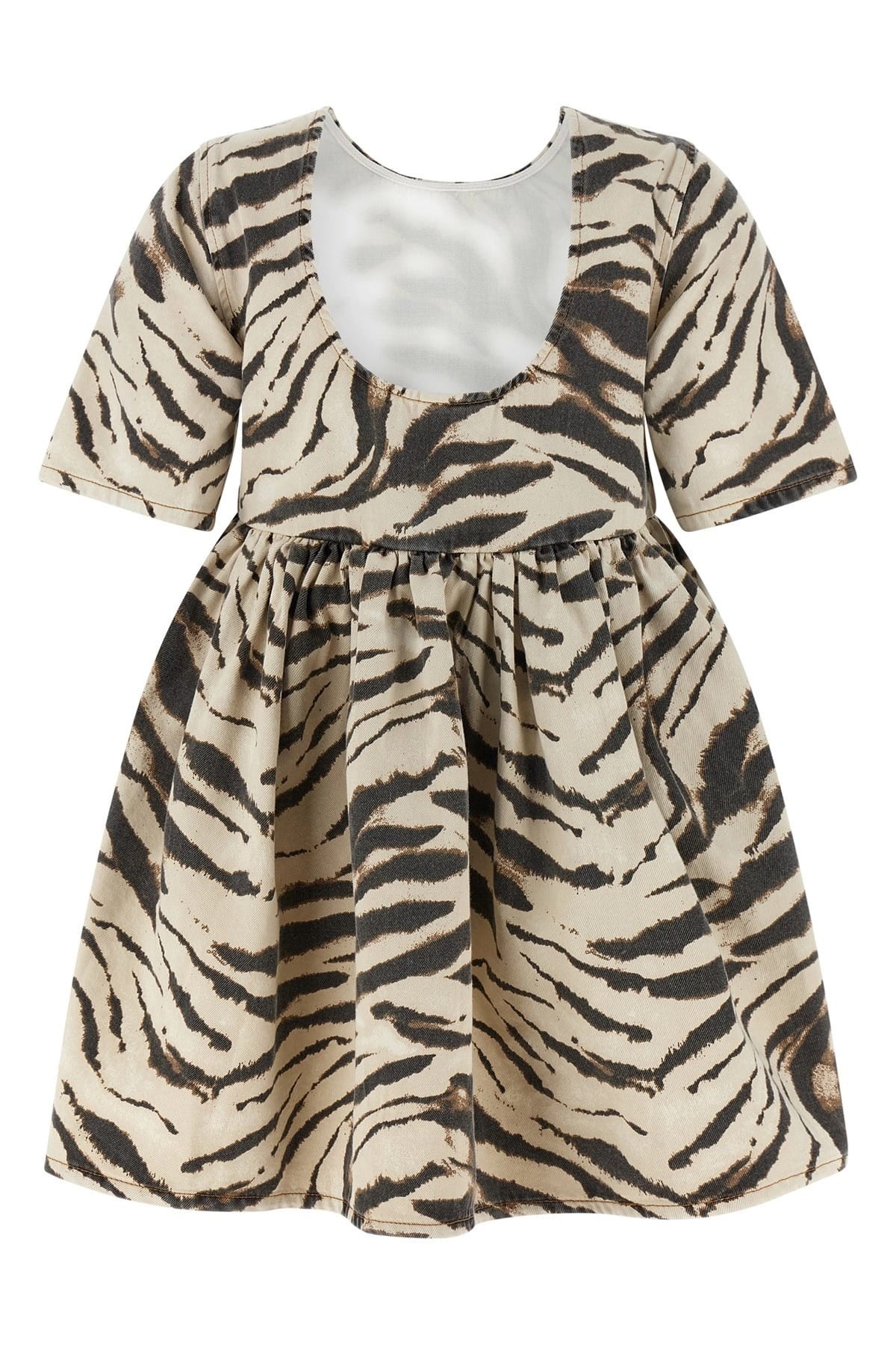 Ganni Ganni Zebra Denim Mini Dress
