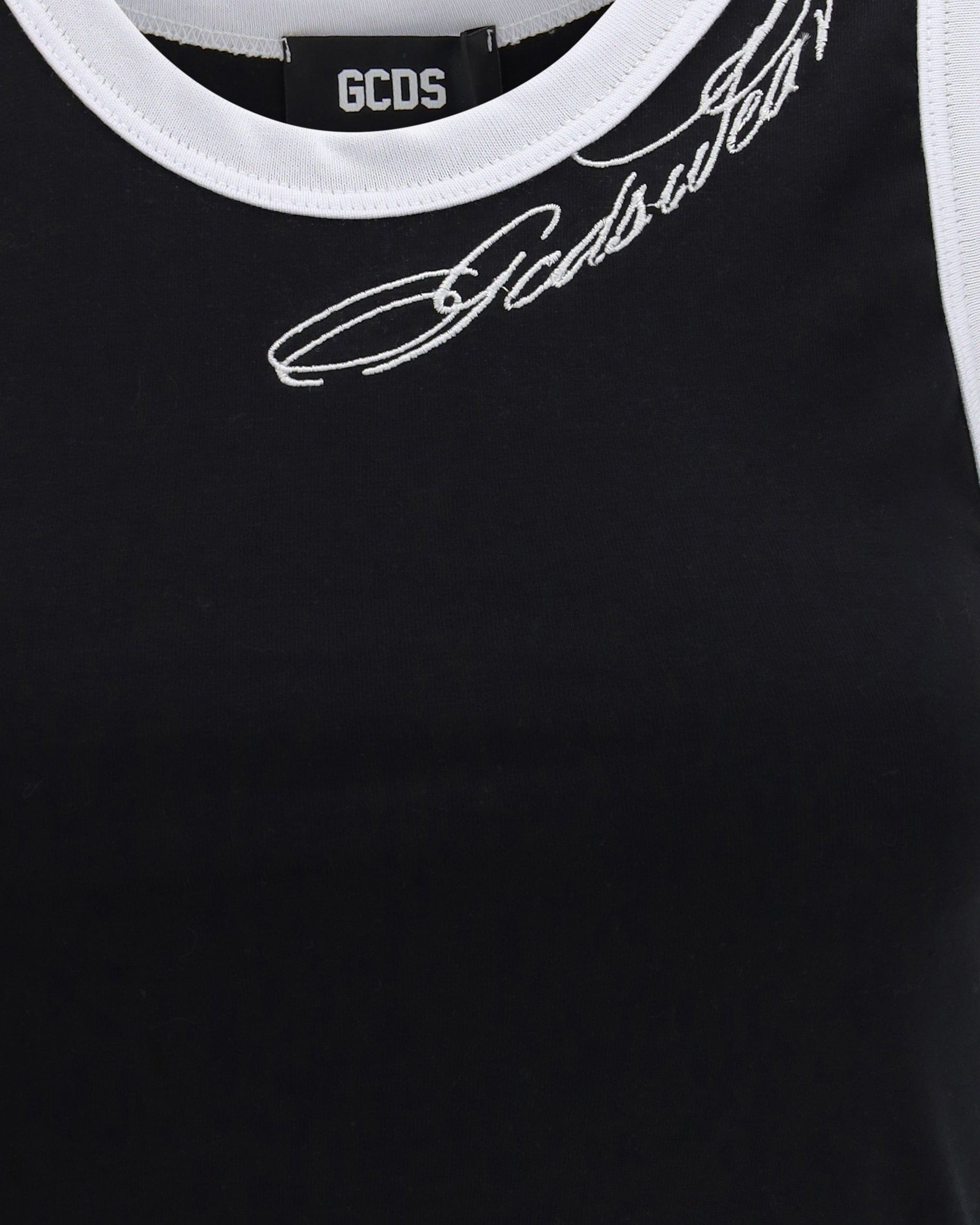 GCDS Cropped Sleeveless Tank Top