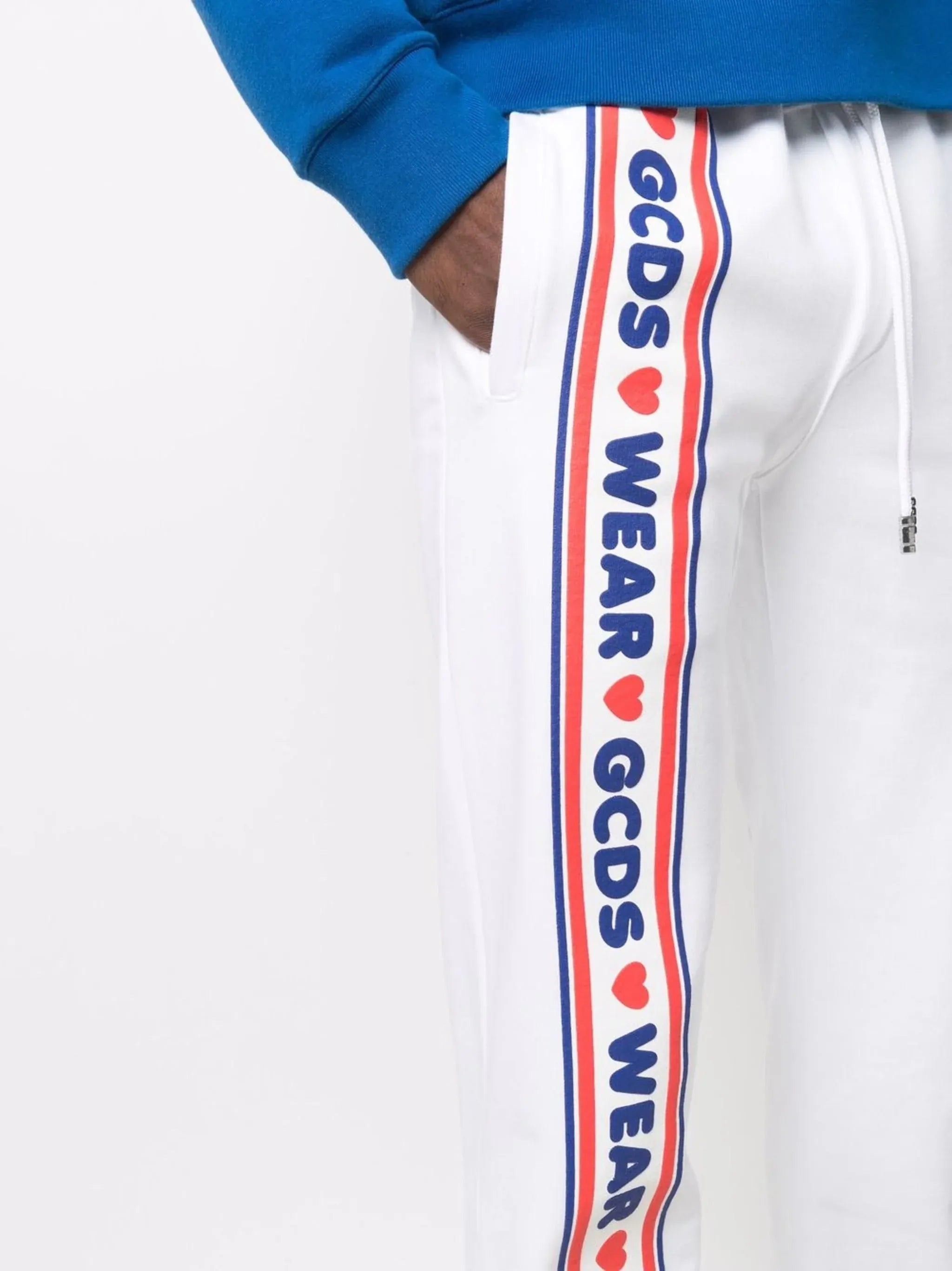 GCDS GCDS Logo & Heart Print Athletic Pants