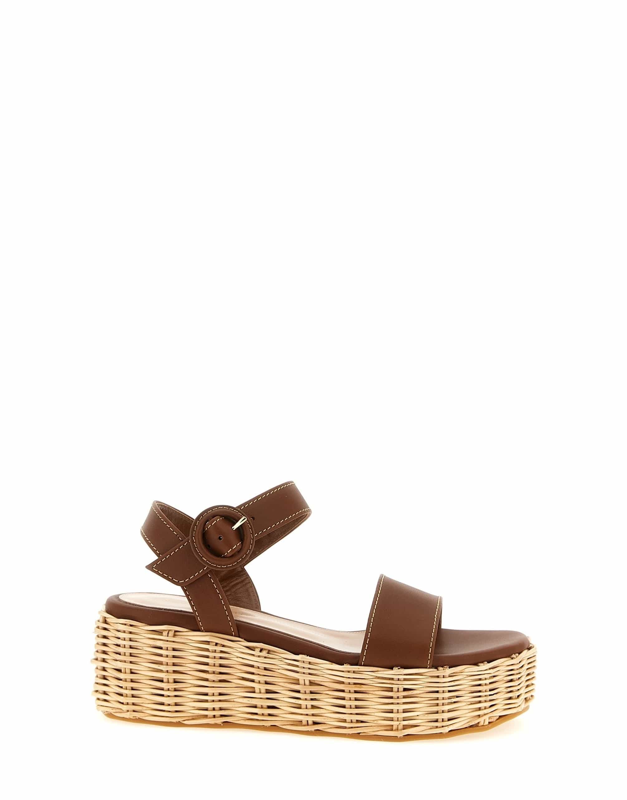 Gianvito Rossi Gianvito Rossi Cestino Wedge Sandals