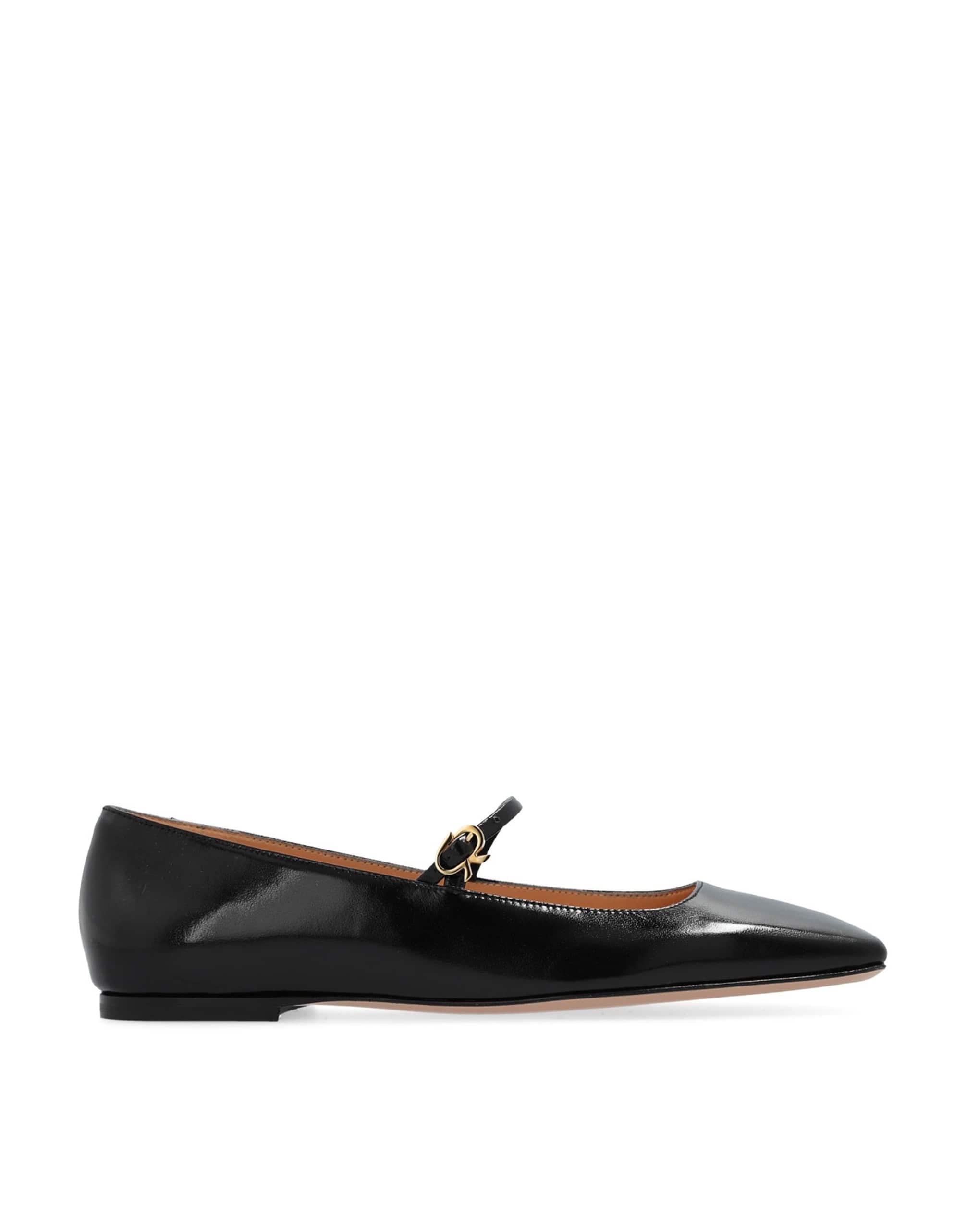 Gianvito Rossi Christina Leather Ballerina Flats