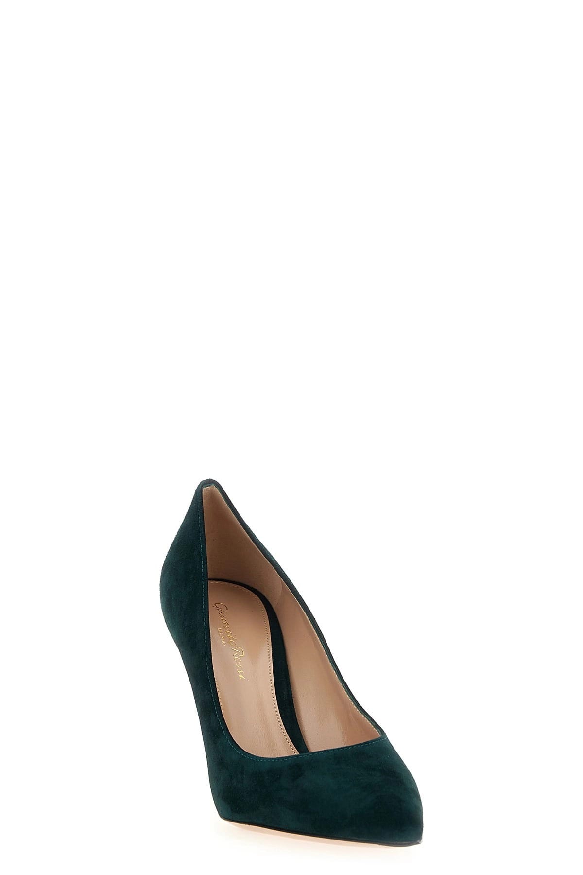 Gianvito Rossi Gianvito Rossi Green Suede Pointed Pumps