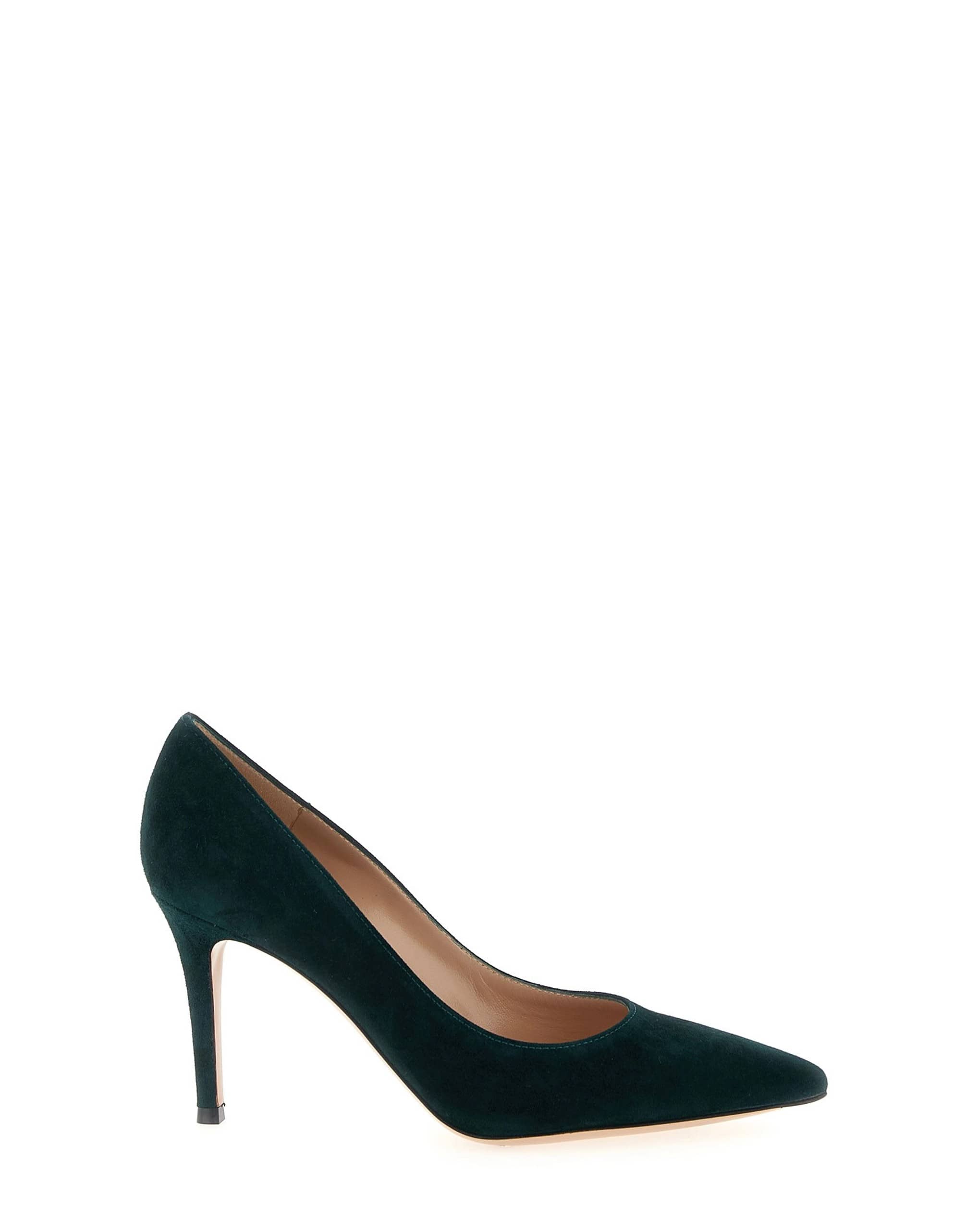 Gianvito Rossi Gianvito Rossi Green Suede Pointed Pumps