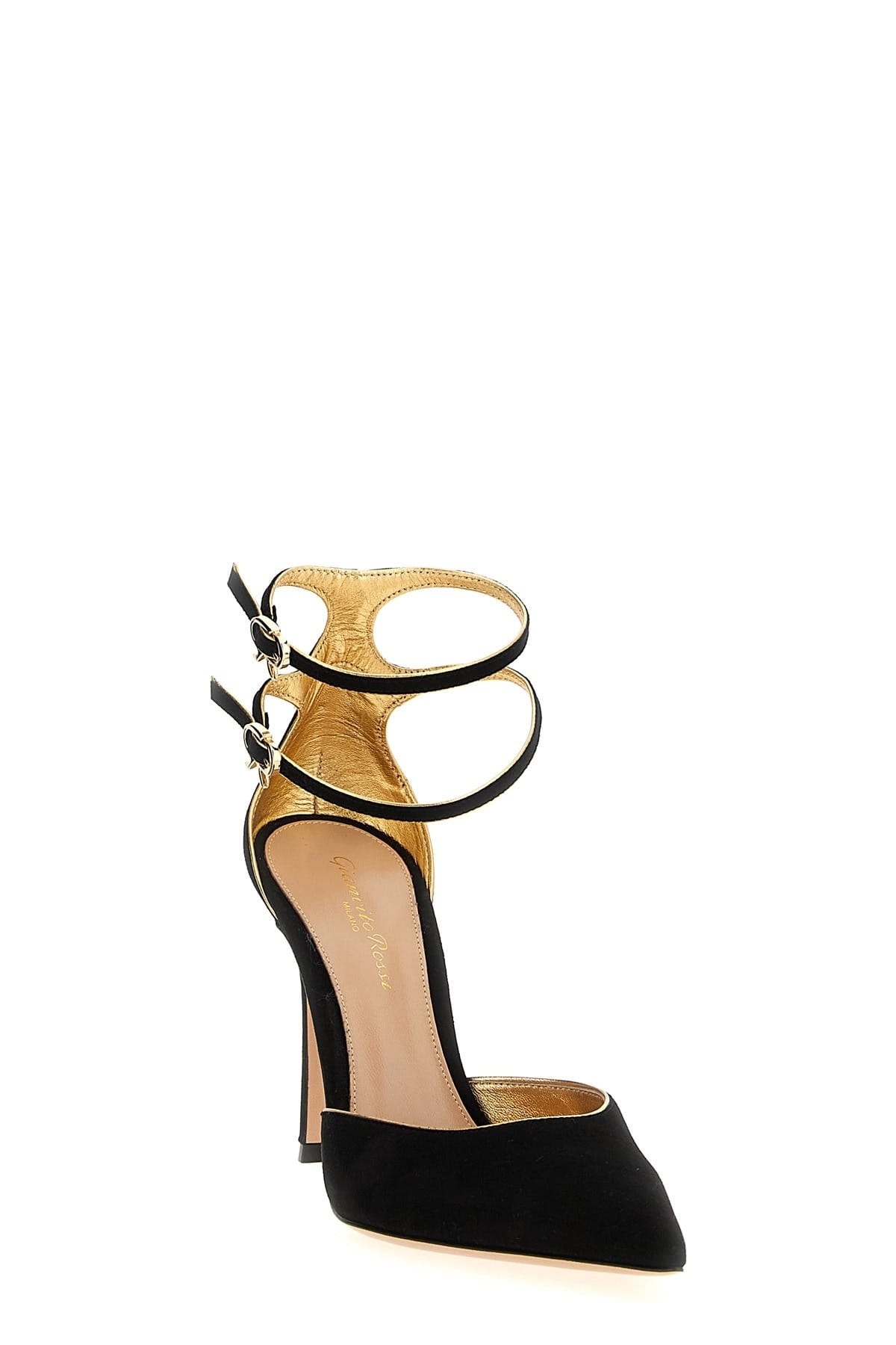 Gianvito Rossi Ivette Pumps aus Veloursleder mit spitzer Spitze - alternate view