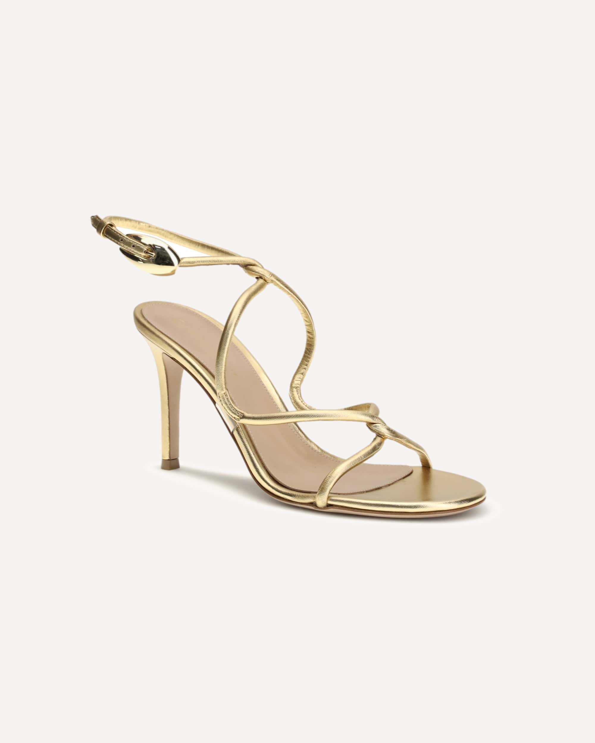 Gianvito Rossi Jungle Mamba Metallic Leather Sandals