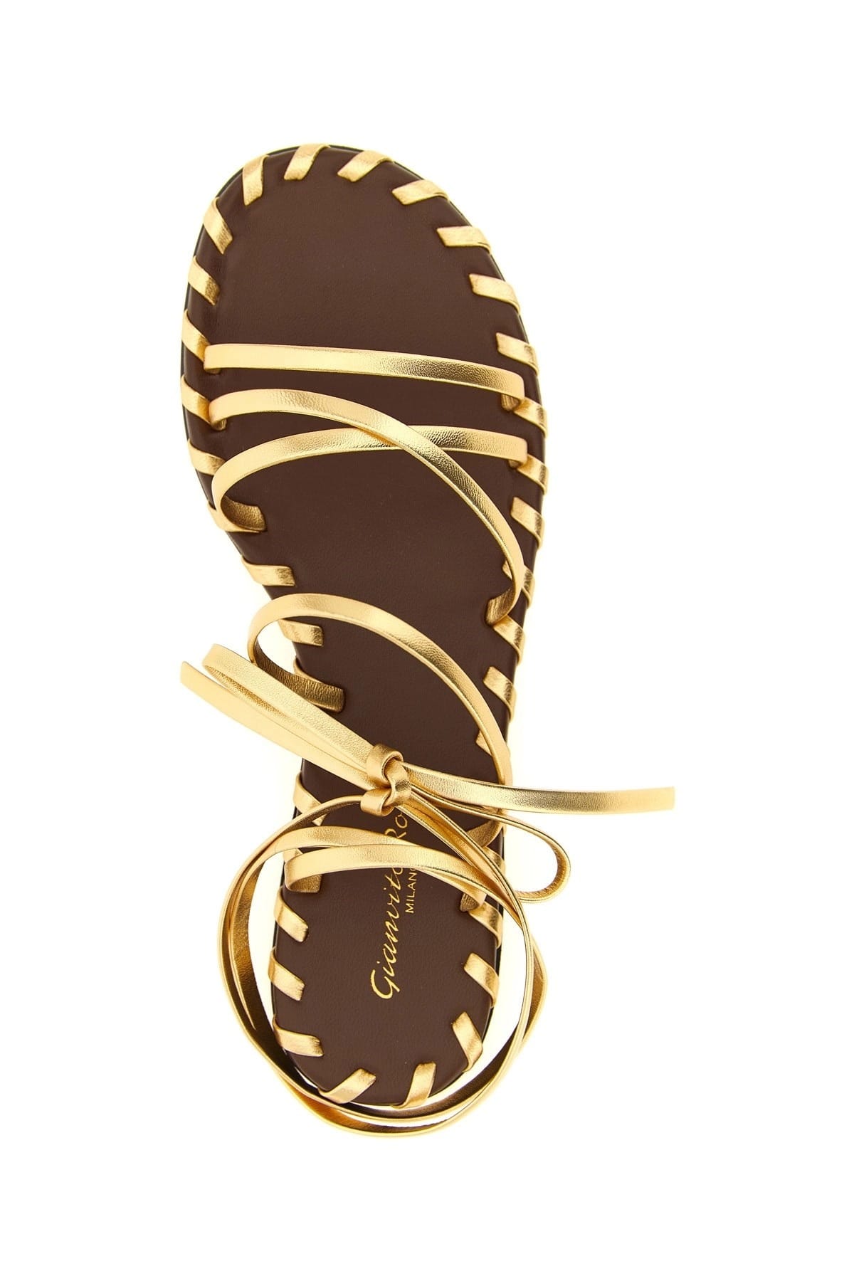Gianvito Rossi Gianvito Rossi Nappa Ankle-Tie Sandals