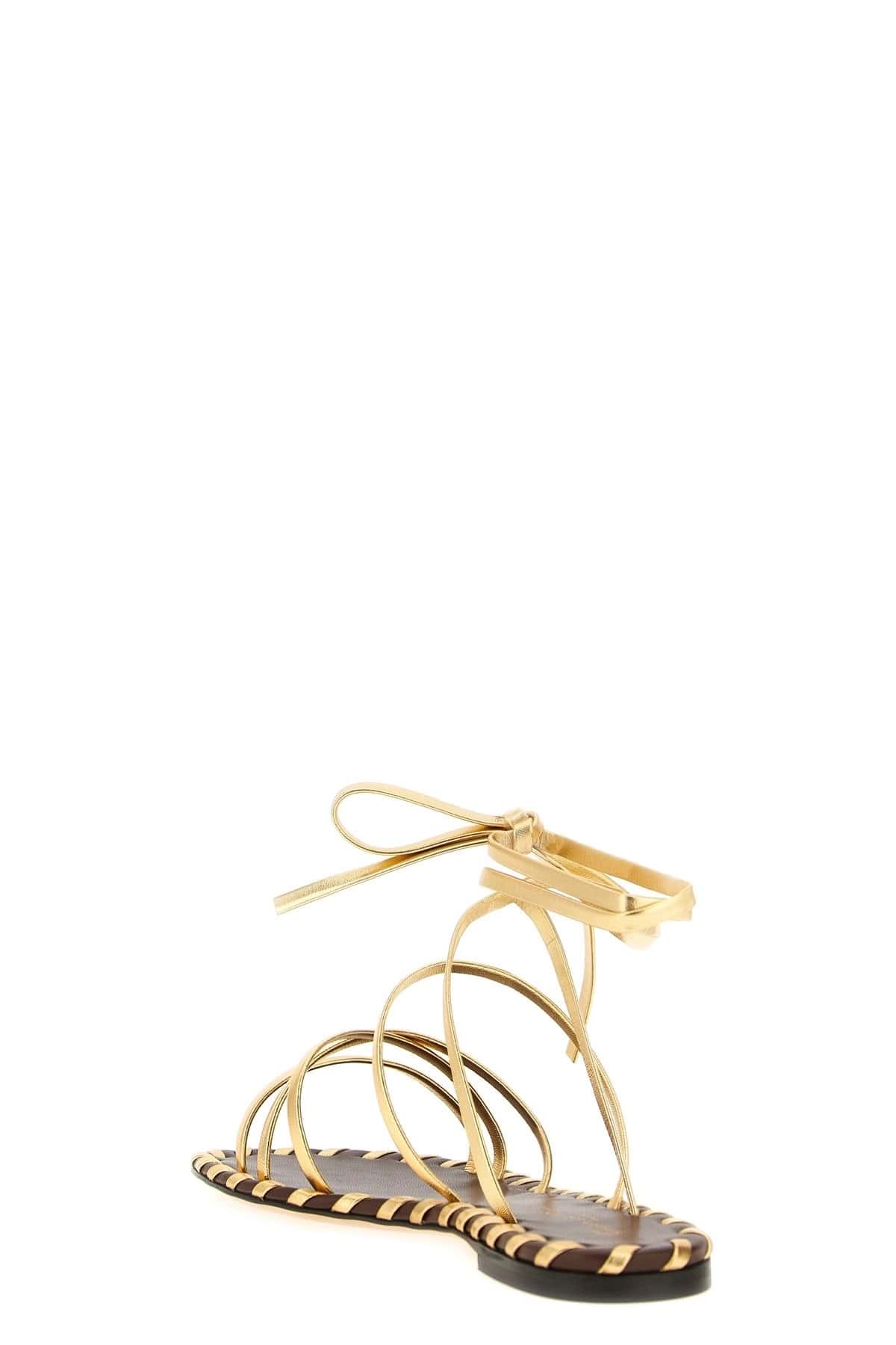 Gianvito Rossi Gianvito Rossi Nappa Ankle-Tie Sandals