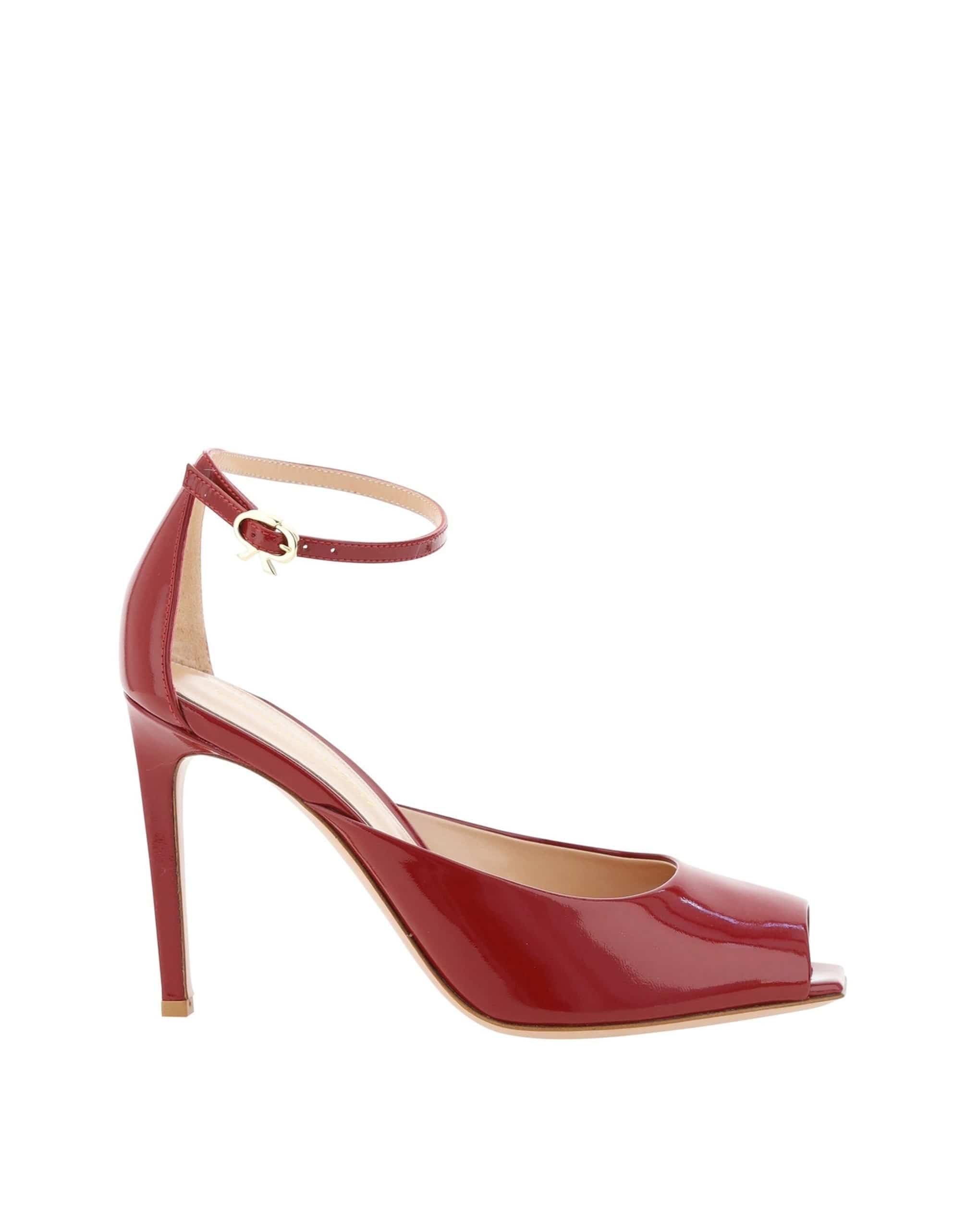 Gianvito Rossi Nuit 95 Glossed-Leather Pumps