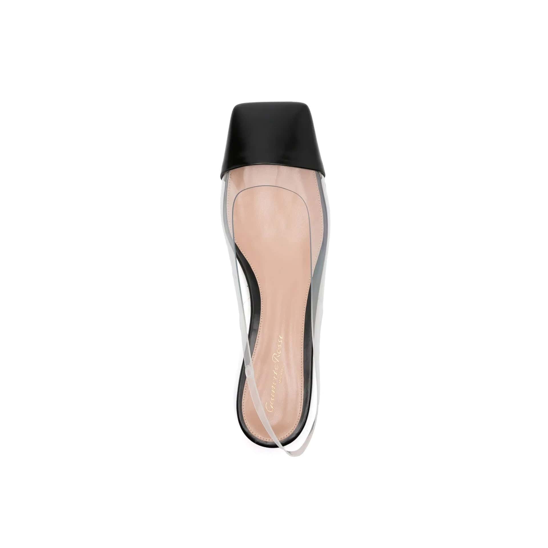 Gianvito Rossi Plexi Slingback Flats