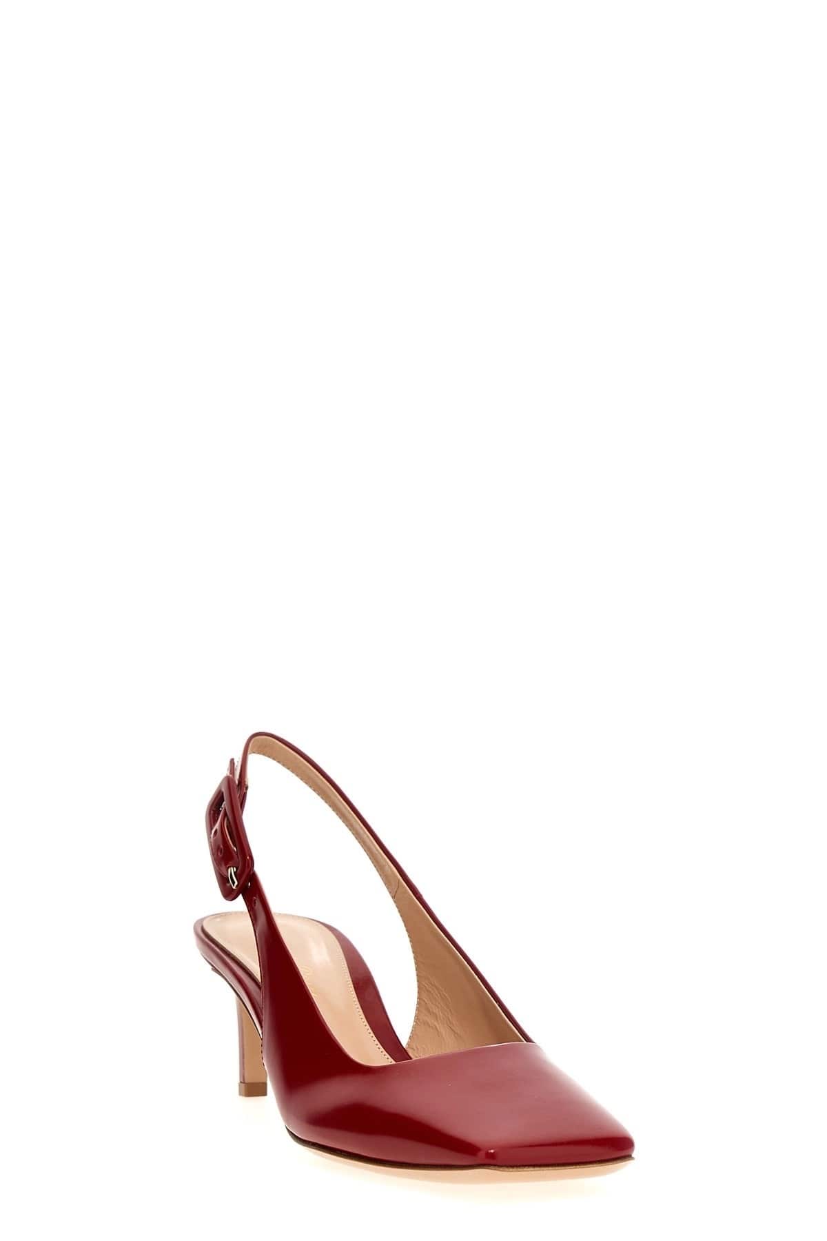 Gianvito Rossi Gianvito Rossi Ric Leather Slingbacks