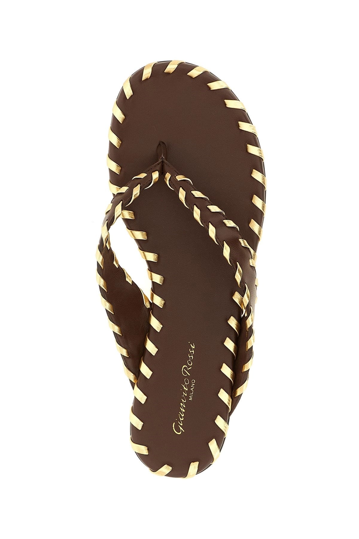Gianvito Rossi Gianvito Rossi Zaira Leather Thong Slides