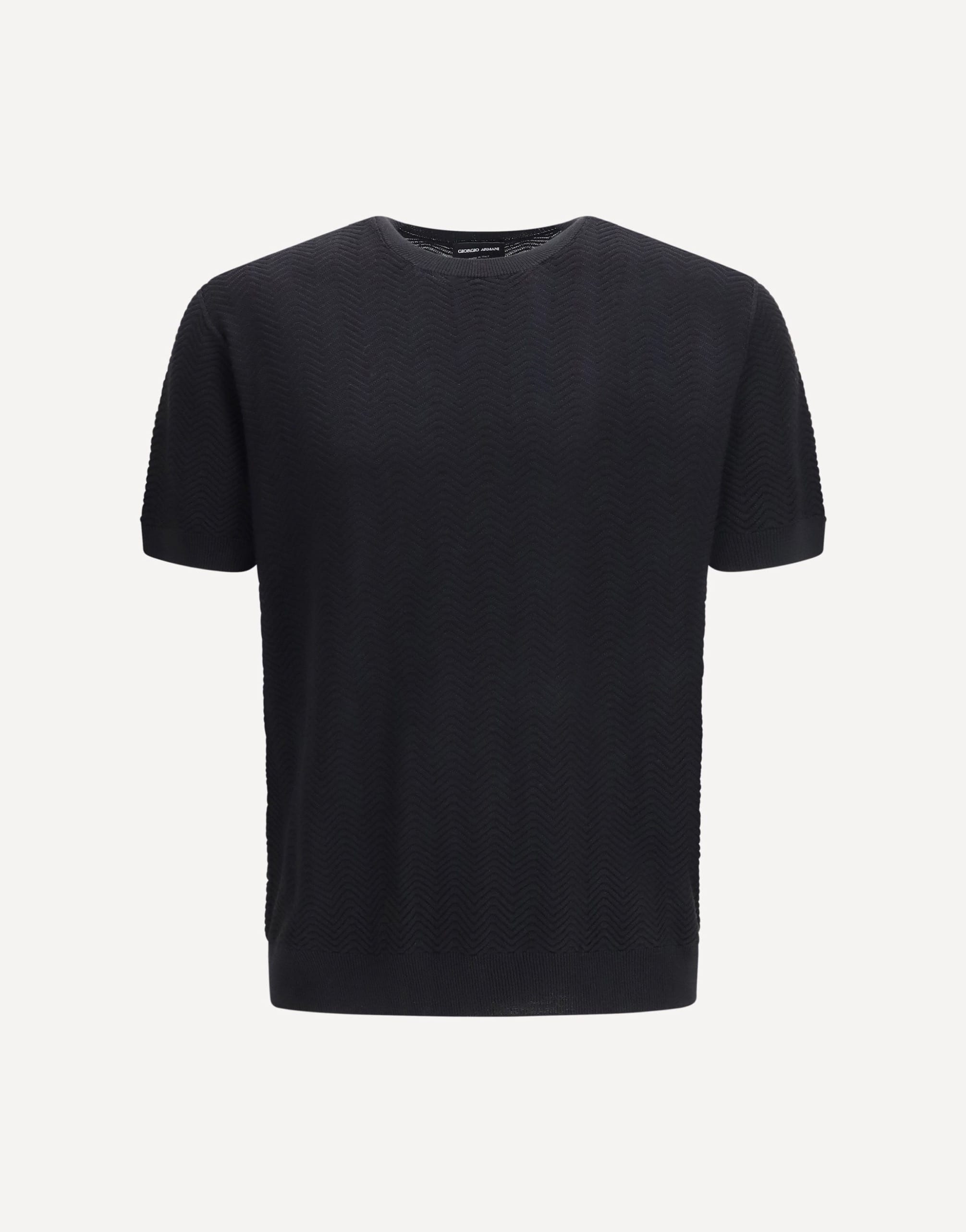 Giorgio Armani Short-Sleeved Cotton And Silk Sweater
