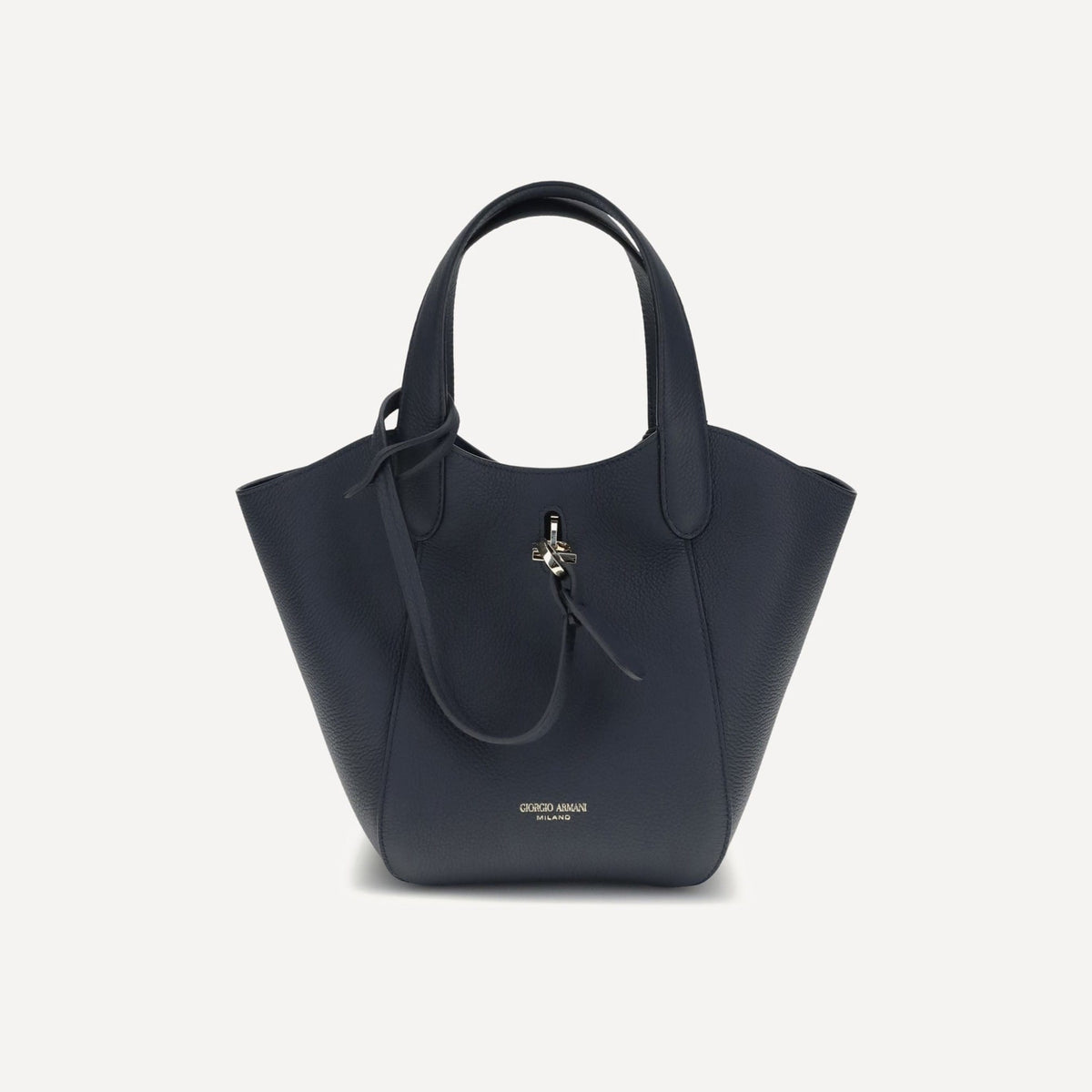 Giorgio Armani Small Burgundy Leather Handbag Tote | Sendegaro BR