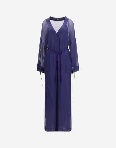 Giorgio Armani リネン100％ ロングワンピース 38 Giorgio Armani Viscose And Silk Gauze Jumpsuit | Sendegaro KR