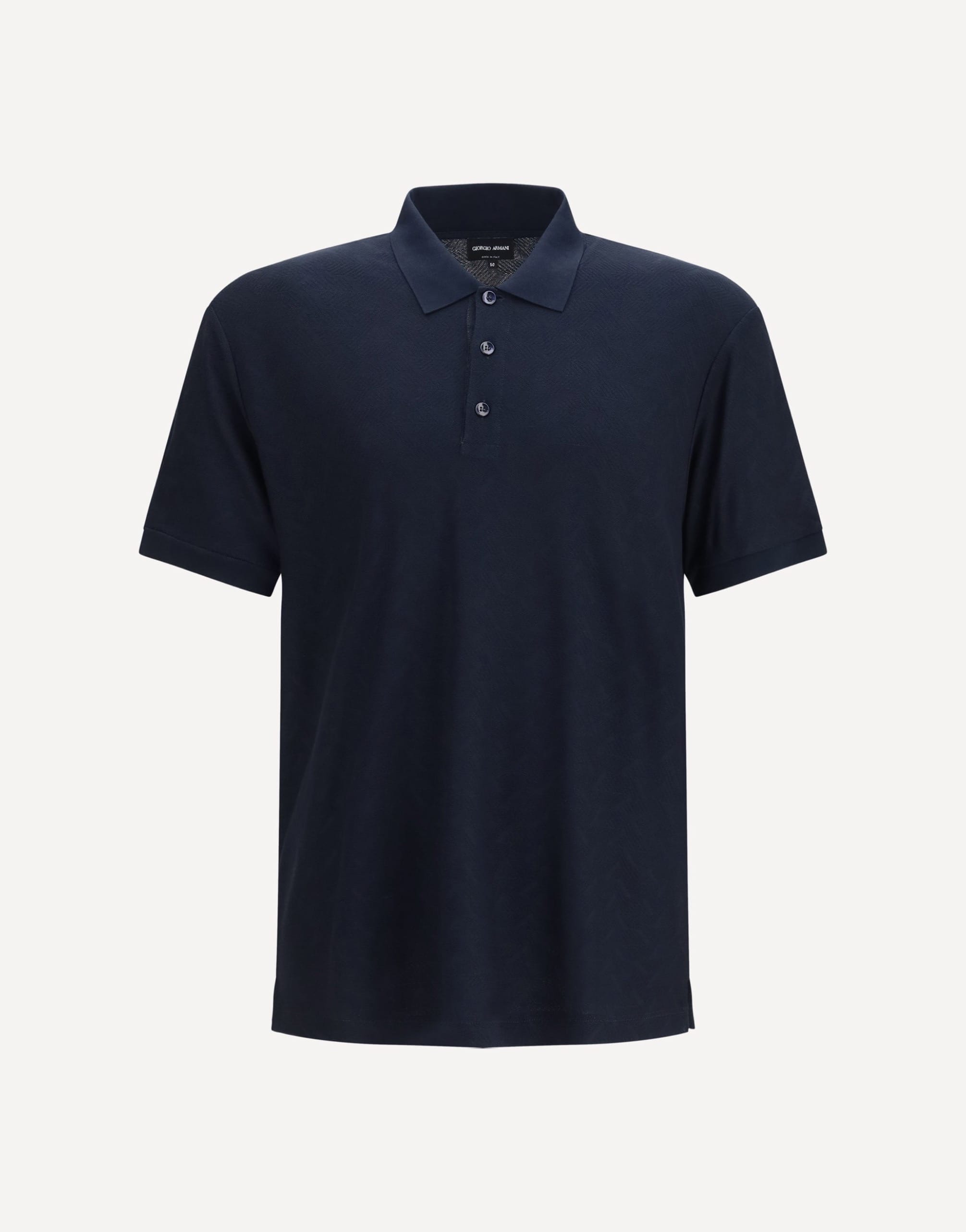 Giorgio Armani Viscose-Polyester Polo Shirt