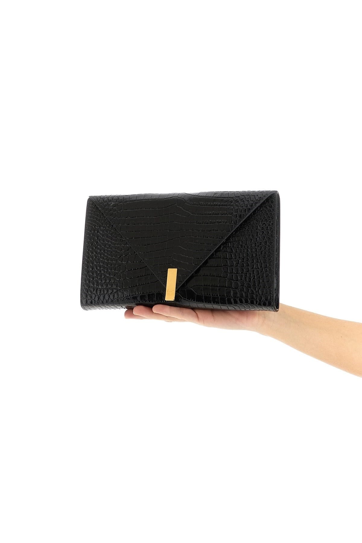 Giuseppe Zanotti Giuseppe Zanotti Croc Print Envelope Clutch