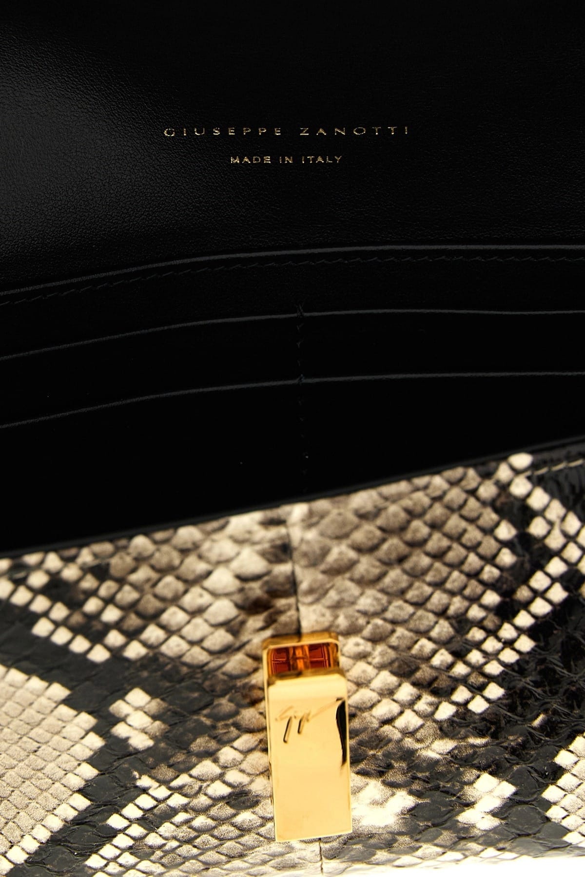 Giuseppe Zanotti Giuseppe Zanotti Flutie Python Print Clutch