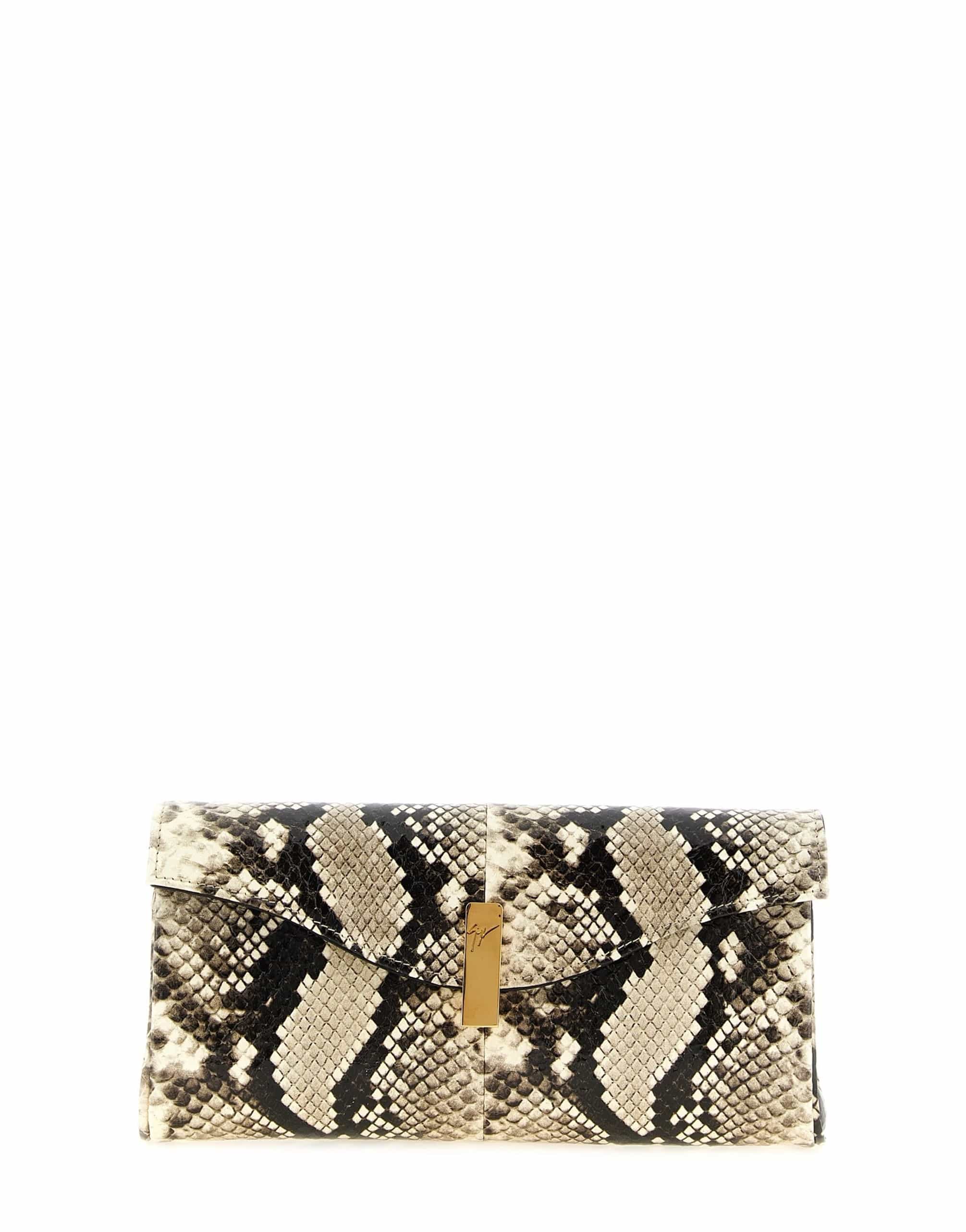 Giuseppe Zanotti Giuseppe Zanotti Flutie Python Print Clutch