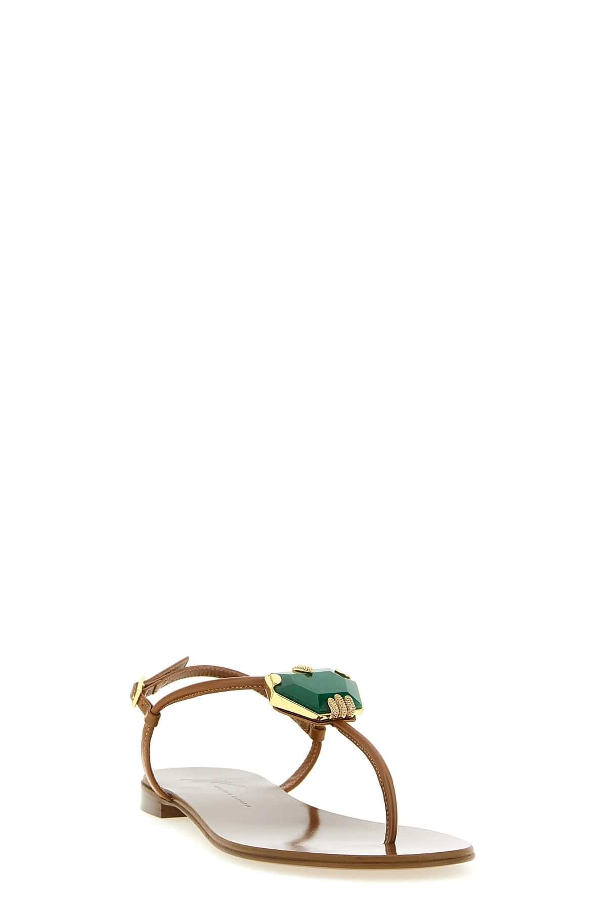 Giuseppe Zanotti Giuseppe Zanotti Ganass Leather Thong Sandals