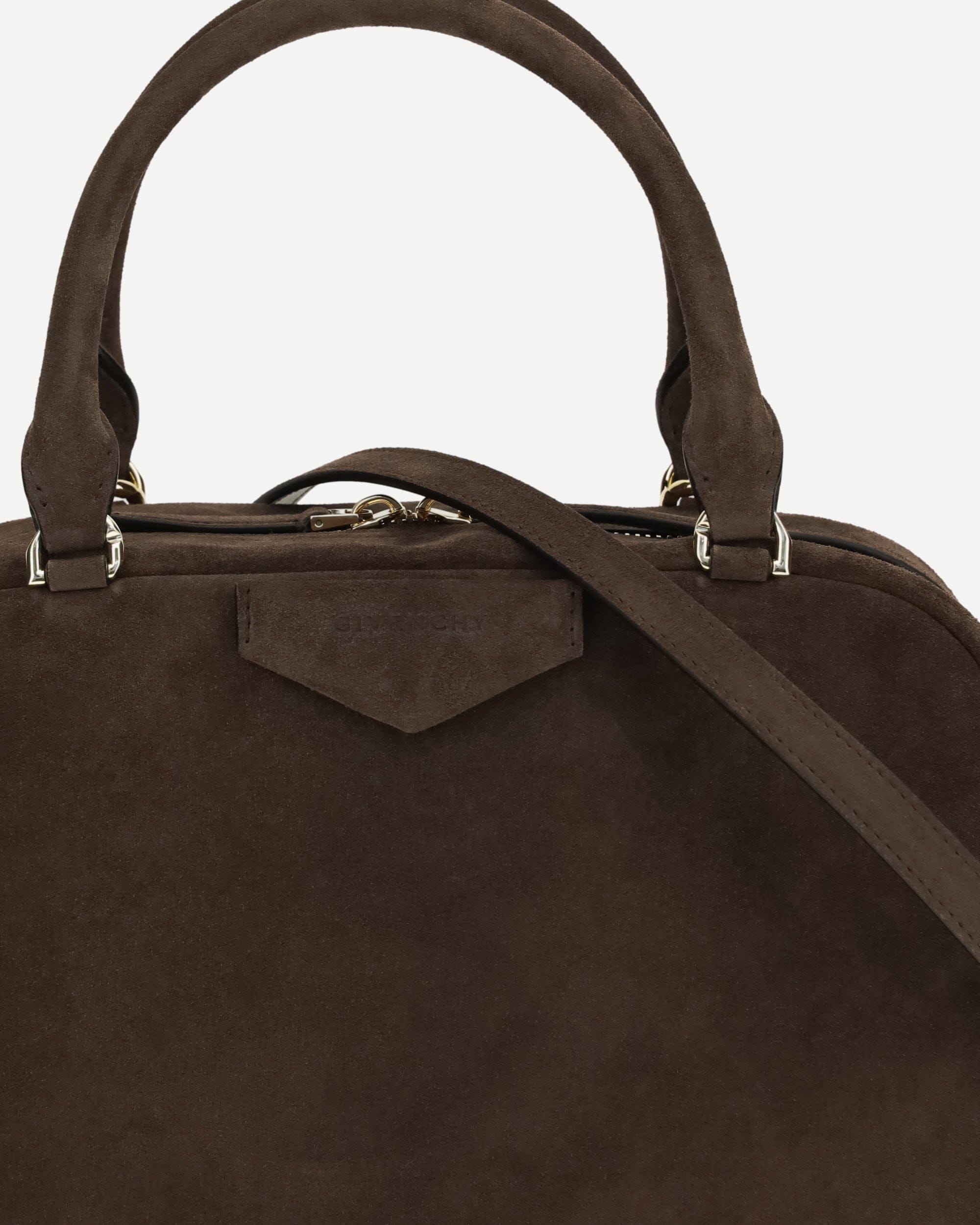 Givenchy Antigona East-West Soft Medium Suede Handbag