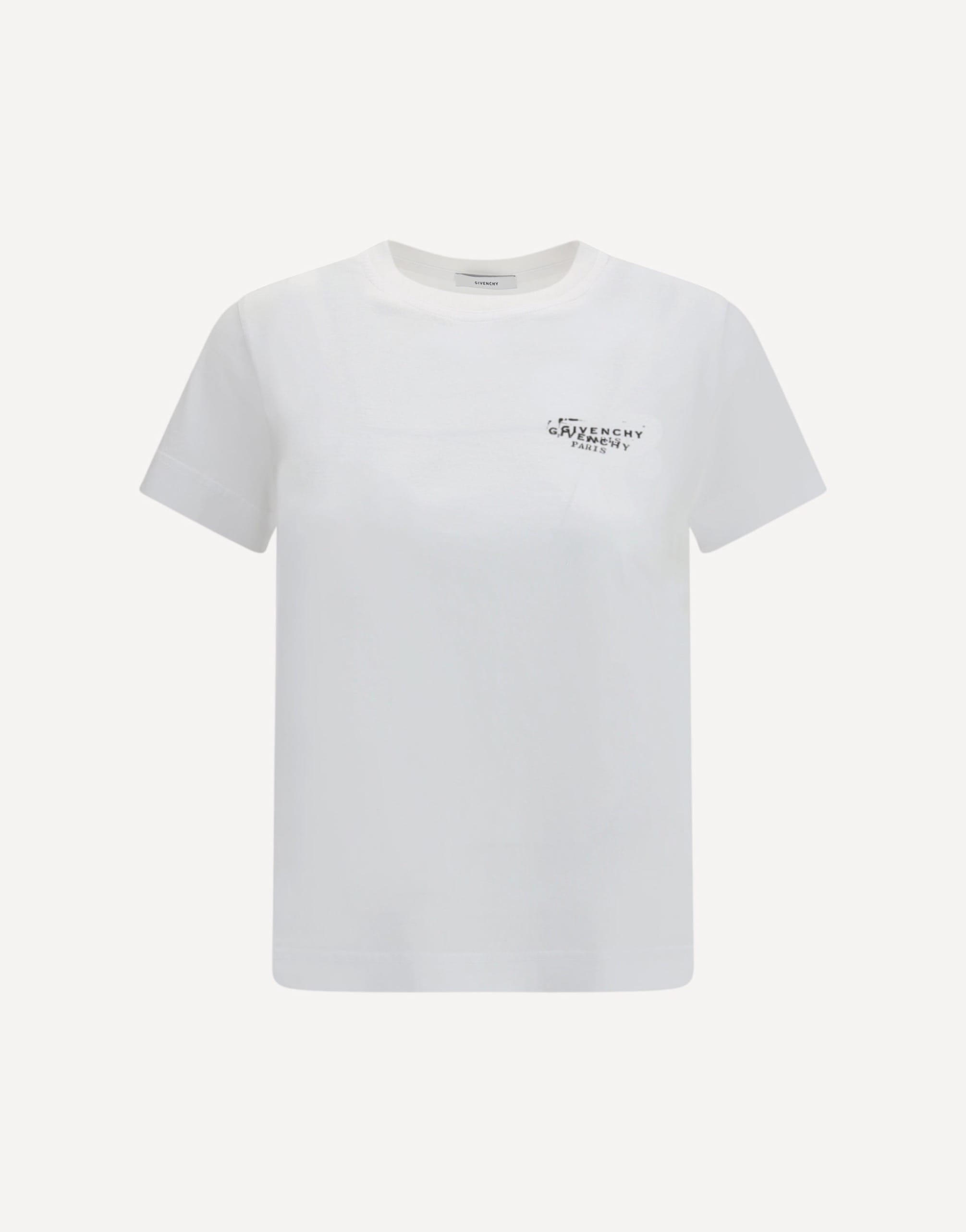 Givenchy Cotton T-Shirt With Logo Print