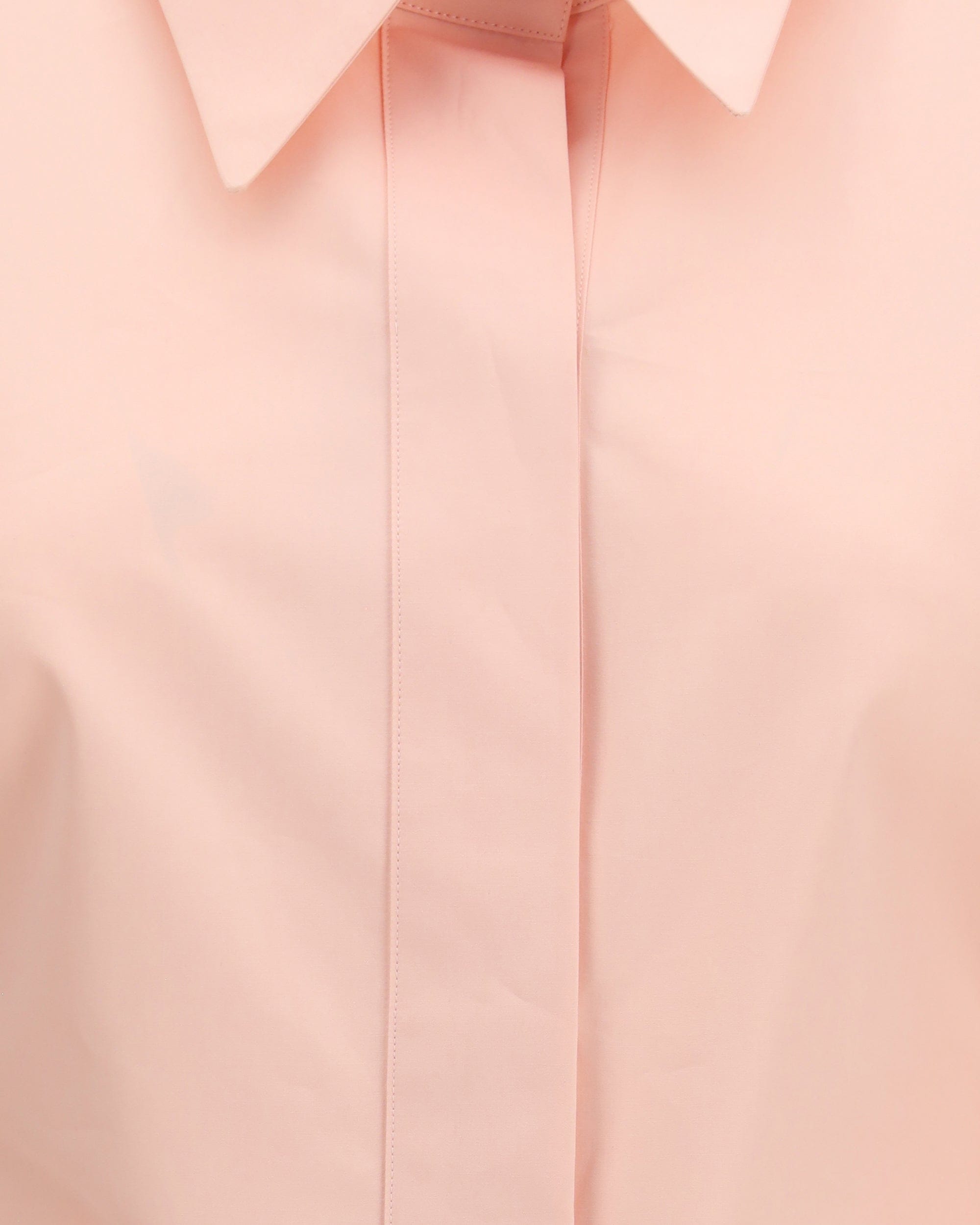 Givenchy Givenchy Cut-Out Cotton Poplin Long-Sleeve Shirt