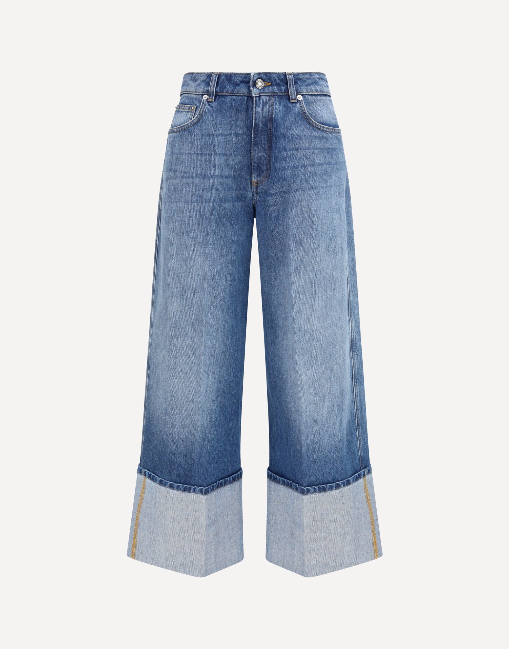 Givenchy Dégradé Turn-Up Wide-Leg Jeans