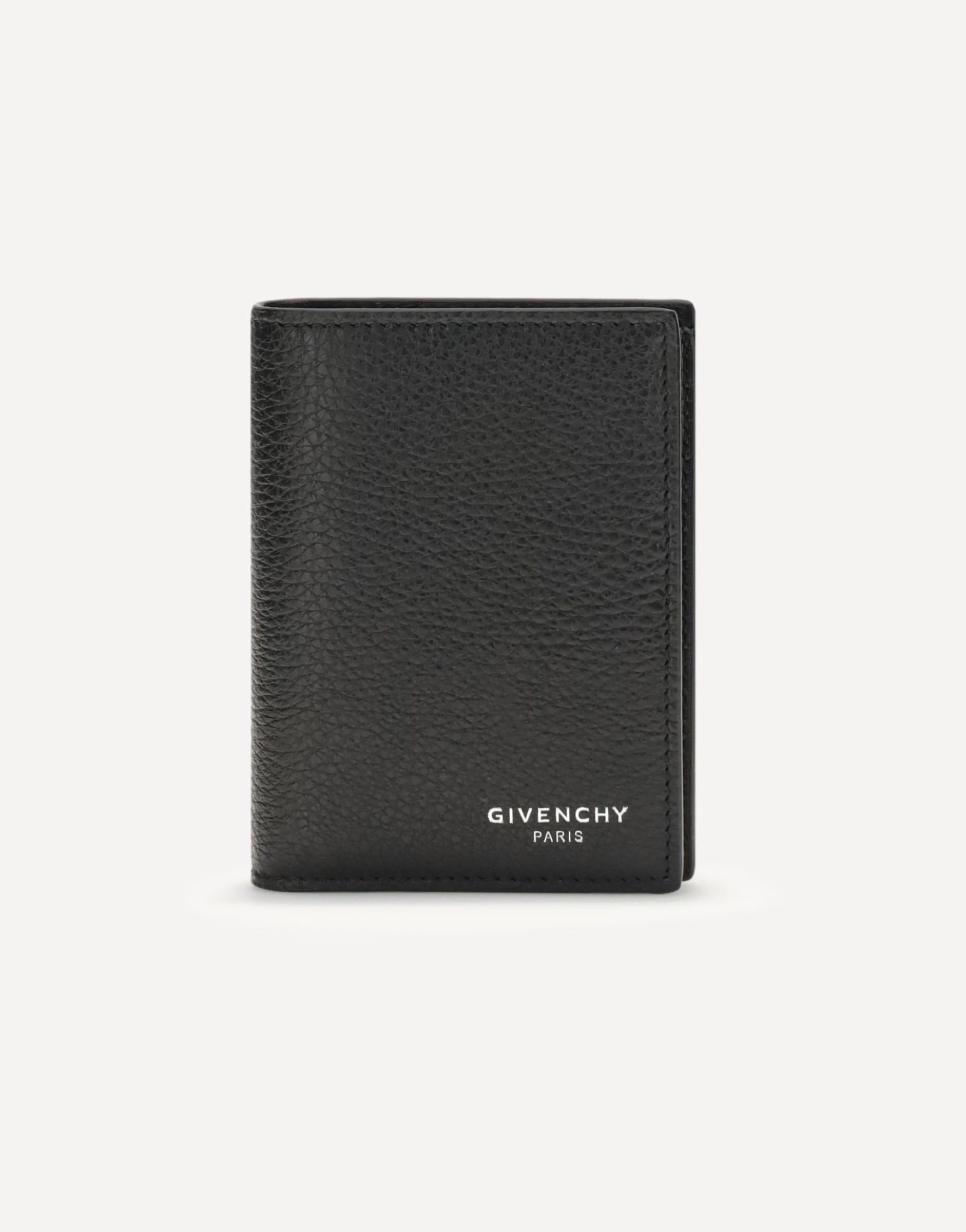 Porte-cartes Givenchy en cuir grenat