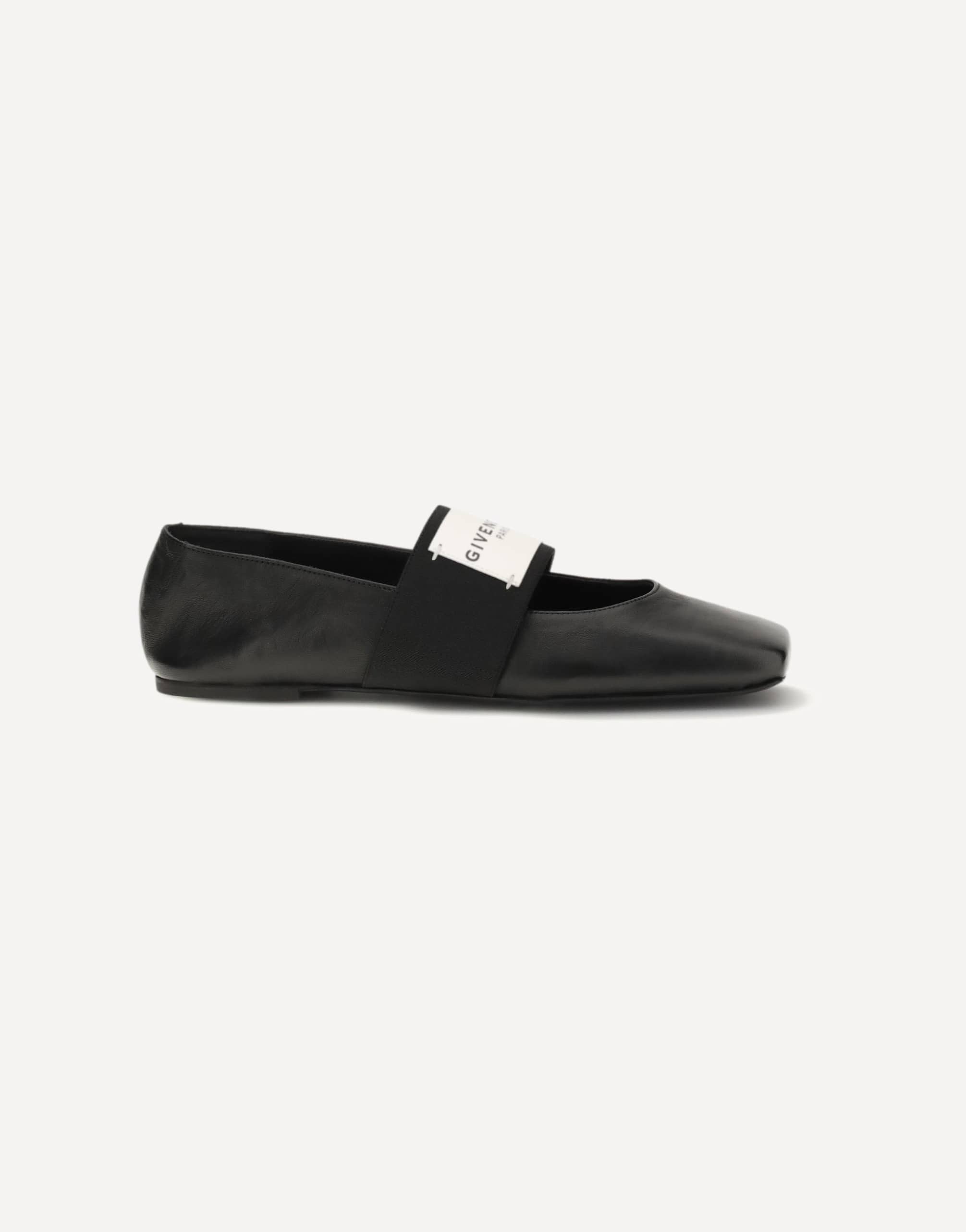 Givenchy Leather Sliced Square Ballerinas