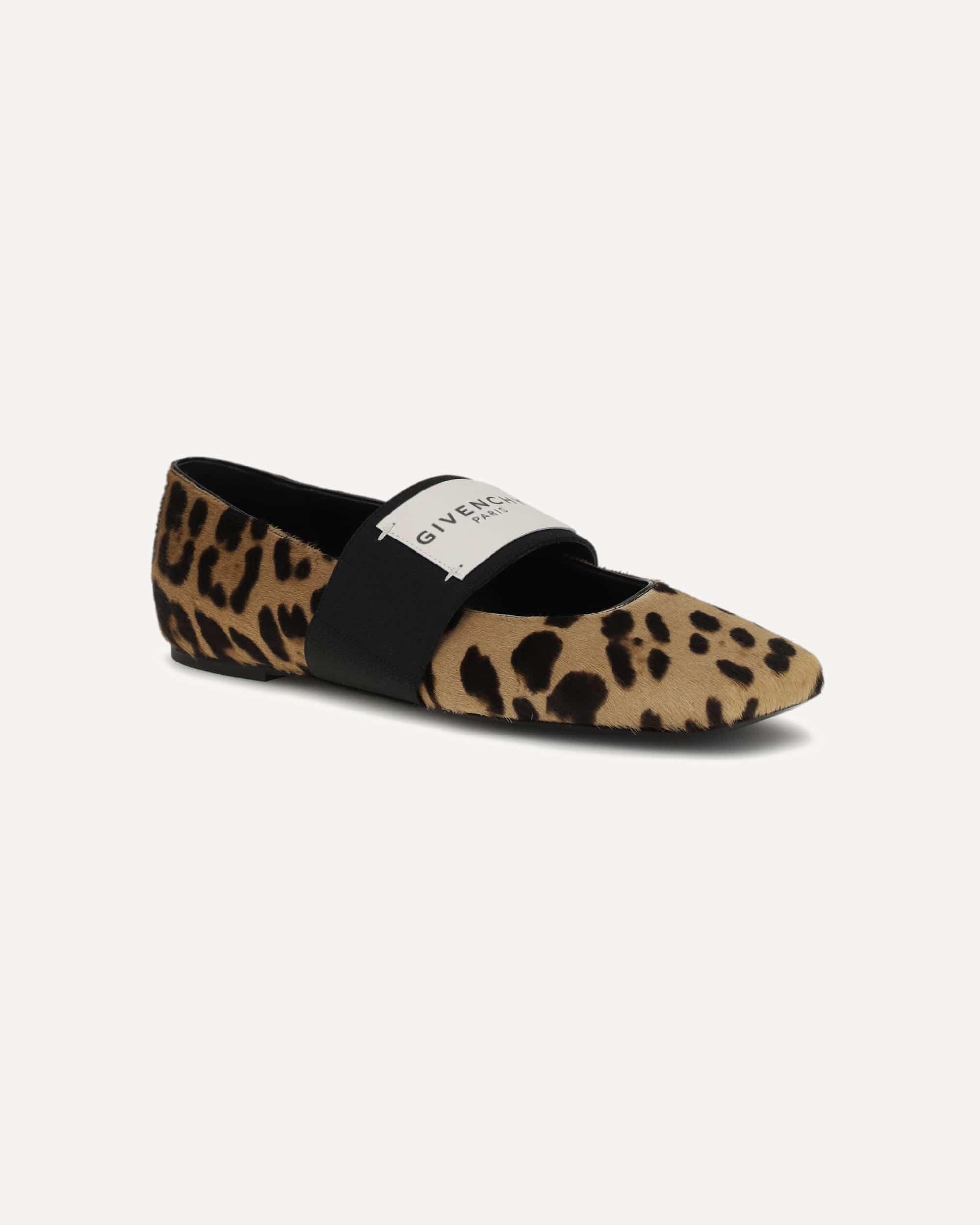 Givenchy Leopard Print Sliced Square Ballerinas - alternate view