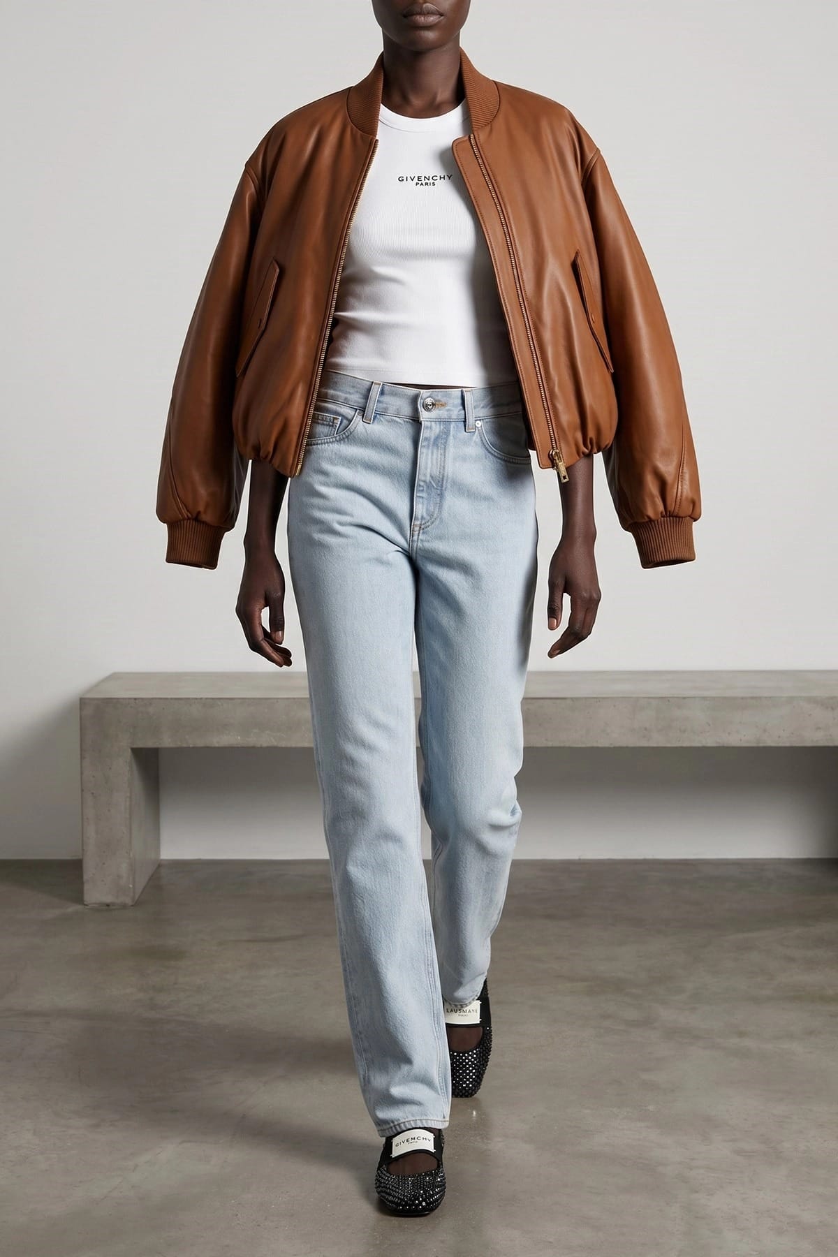 Givenchy 24SS コレクションピース ライトブルー ストレートデニム Givenchy ライトブルー ストレートジーンズ | Sendegaro JP