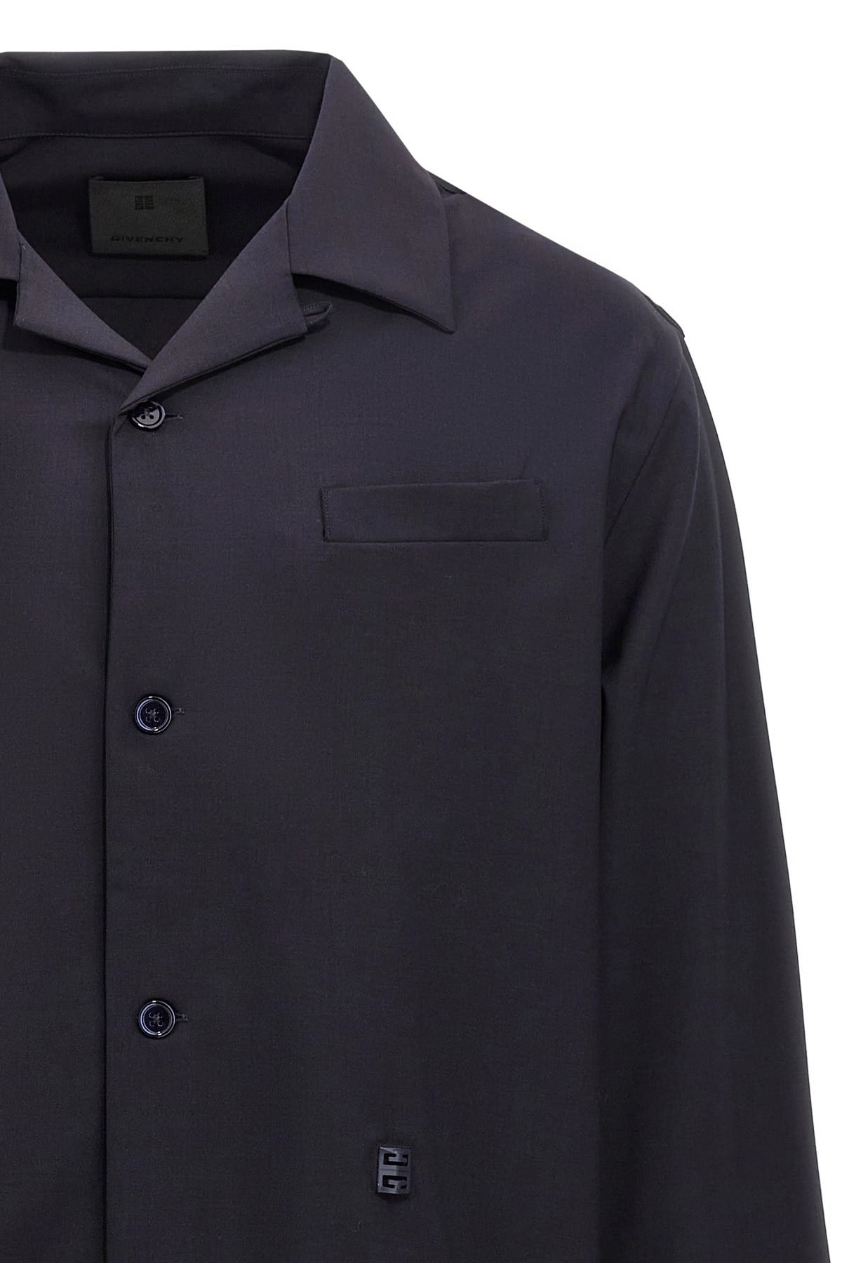 Givenchy Logo Plaque Shirt