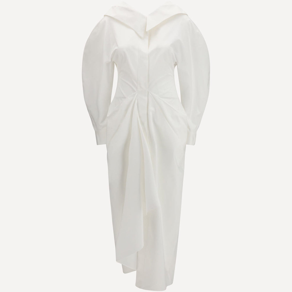 Givenchy Long Cut-Out Chemisier Dress