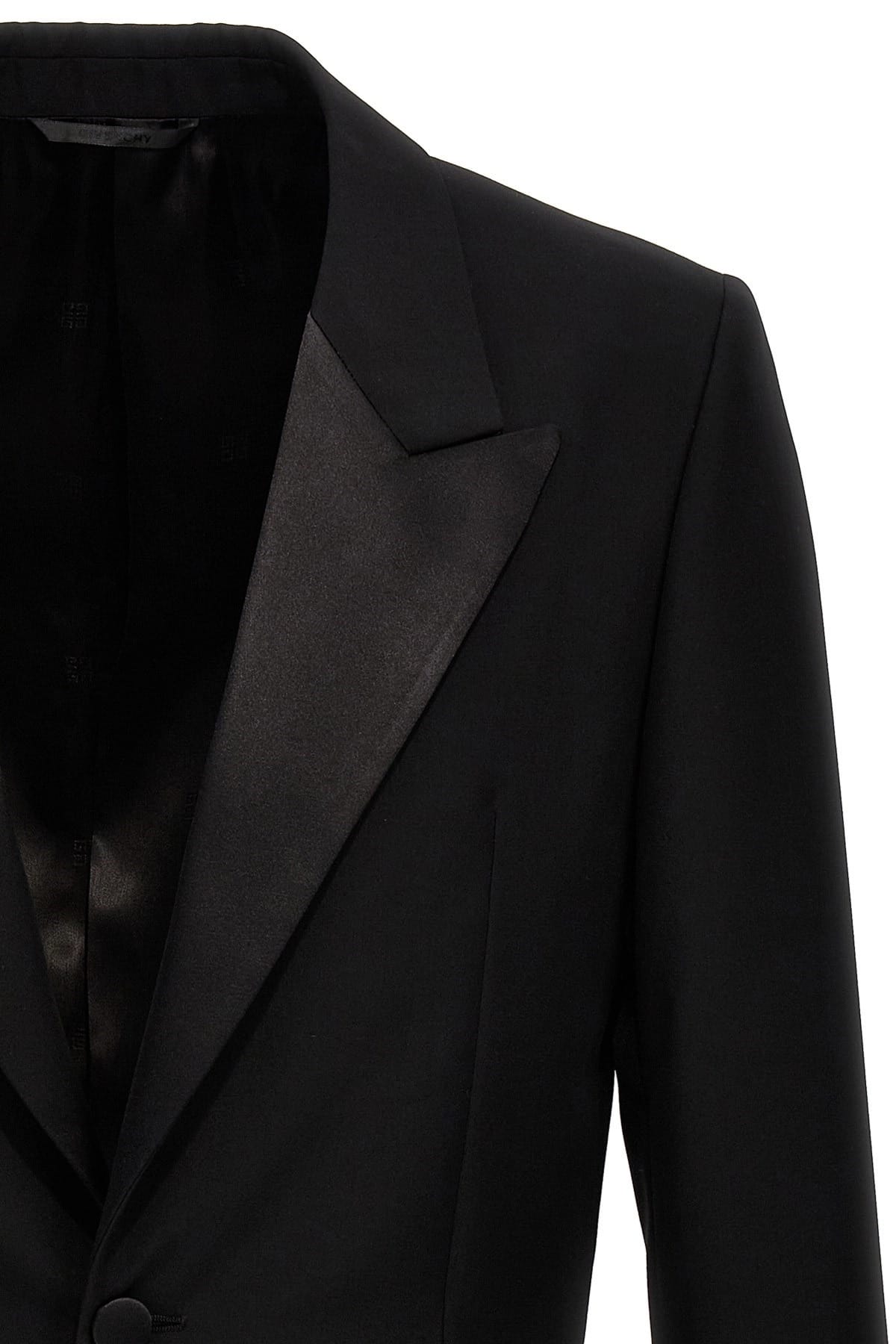 Givenchy Givenchy Peak Lapel Wool Blazer