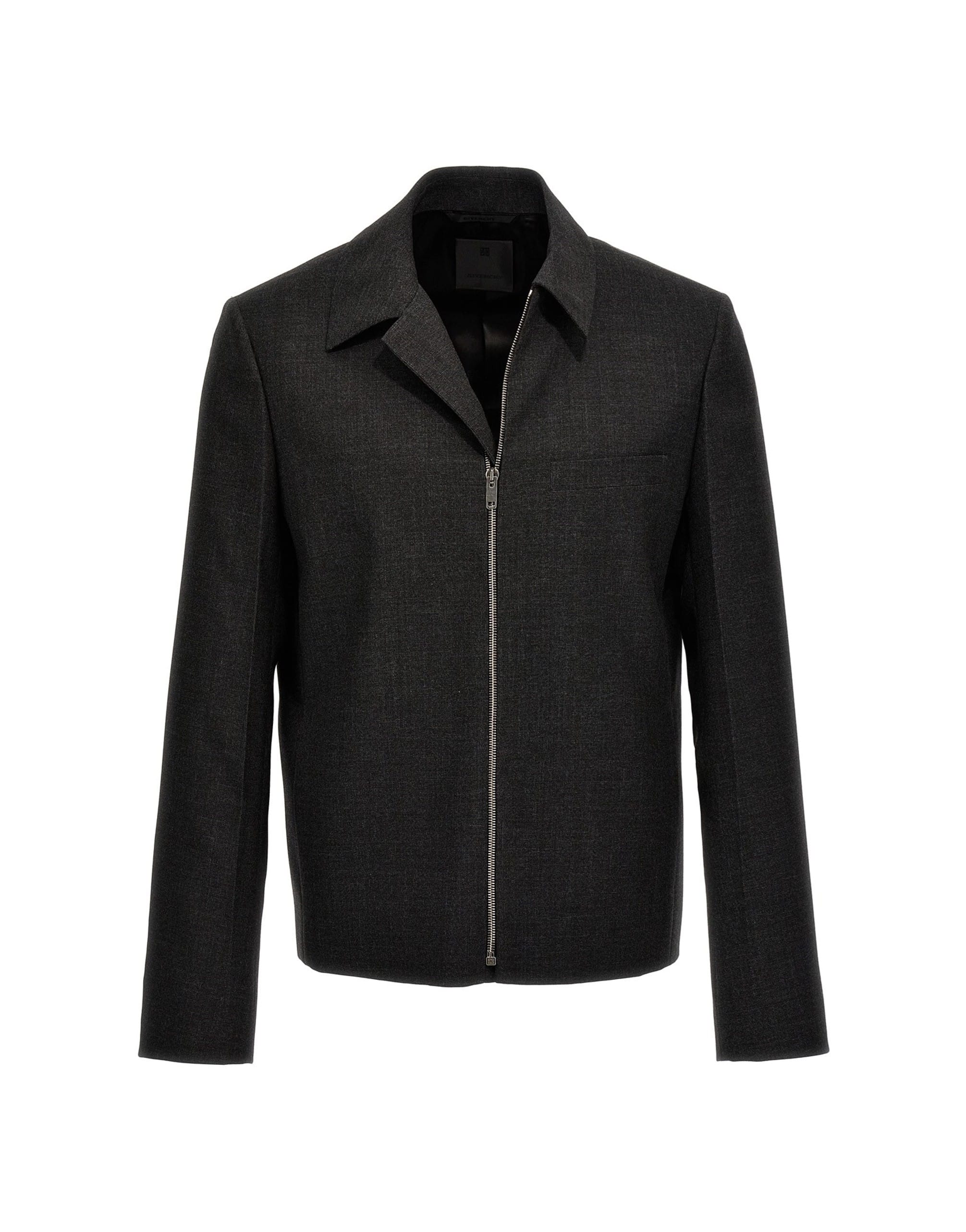 90s GIVENCHY angora×wool 2B jacket BLK Givenchy Structured Wool Blouson | Sendegaro ZA