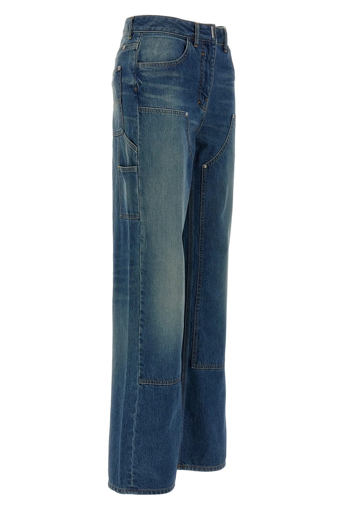Givenchy Givenchy Wide Leg Jeans With Flap Detail