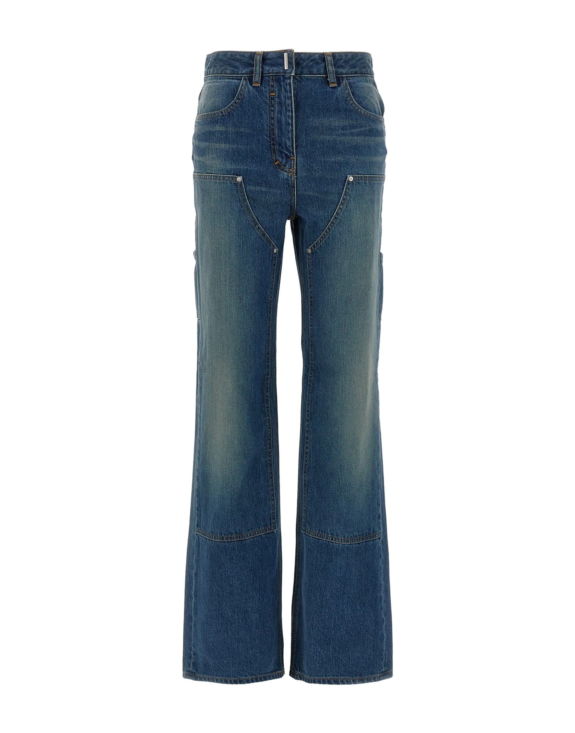 Givenchy Givenchy Wide Leg Jeans With Flap Detail