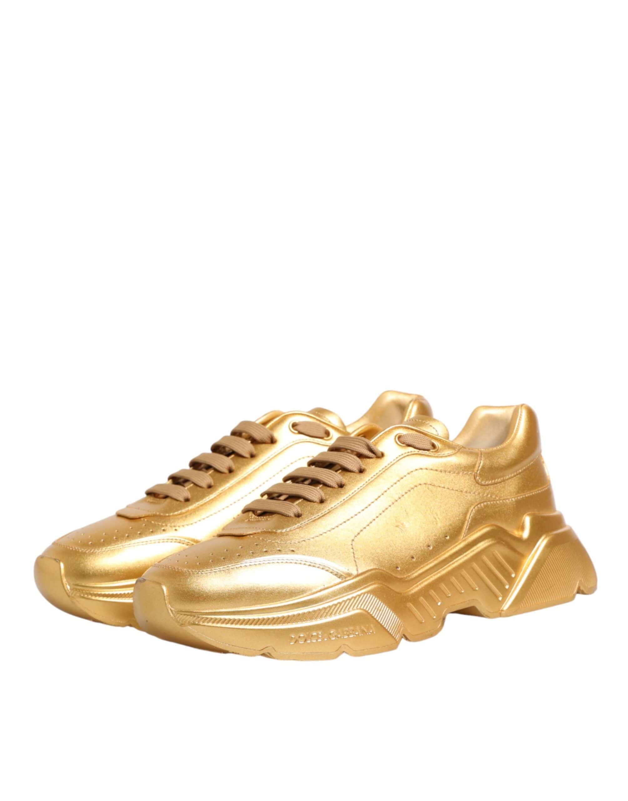 Dolce & Gabbana Gold Daymaster Sneakers | Sendegaro IT
