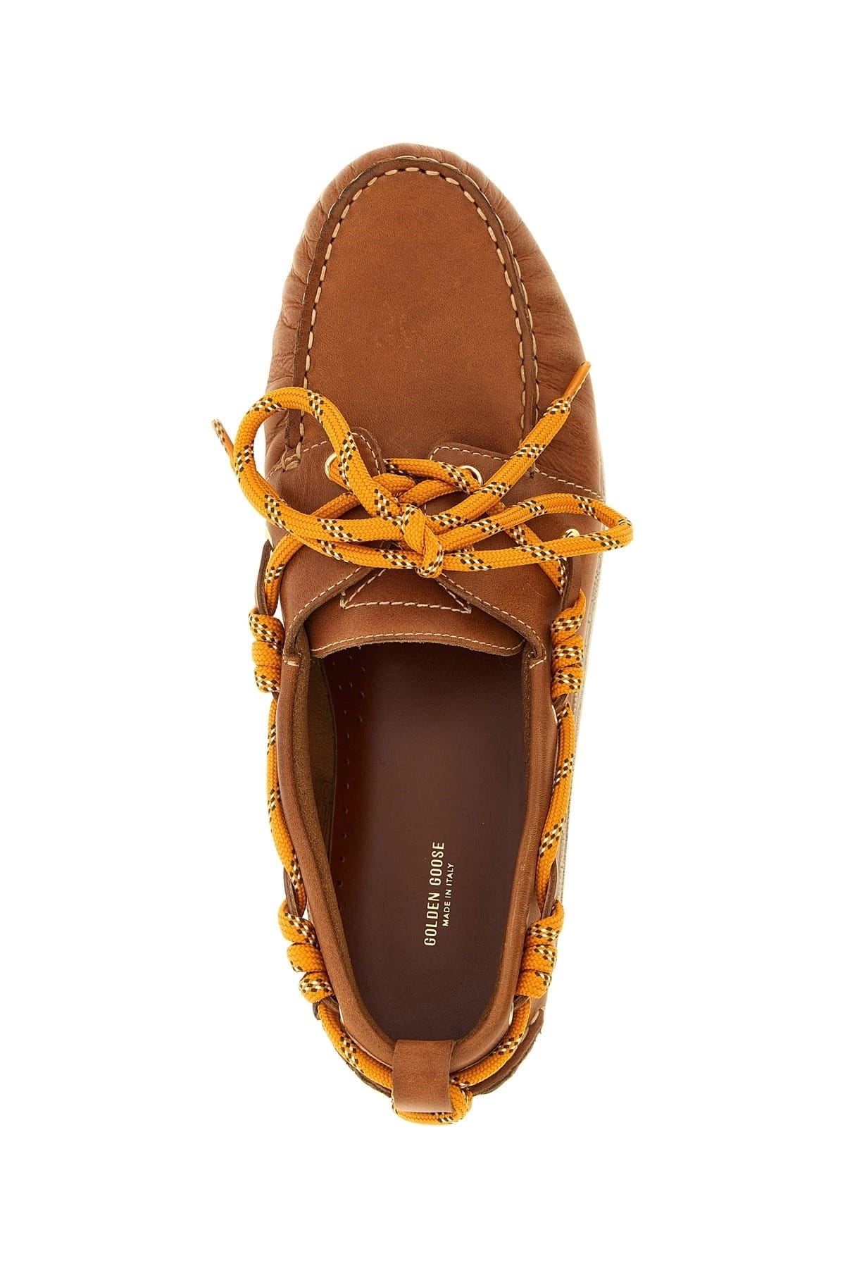 Golden Goose Golden Goose Aged Leather Boat Shoe