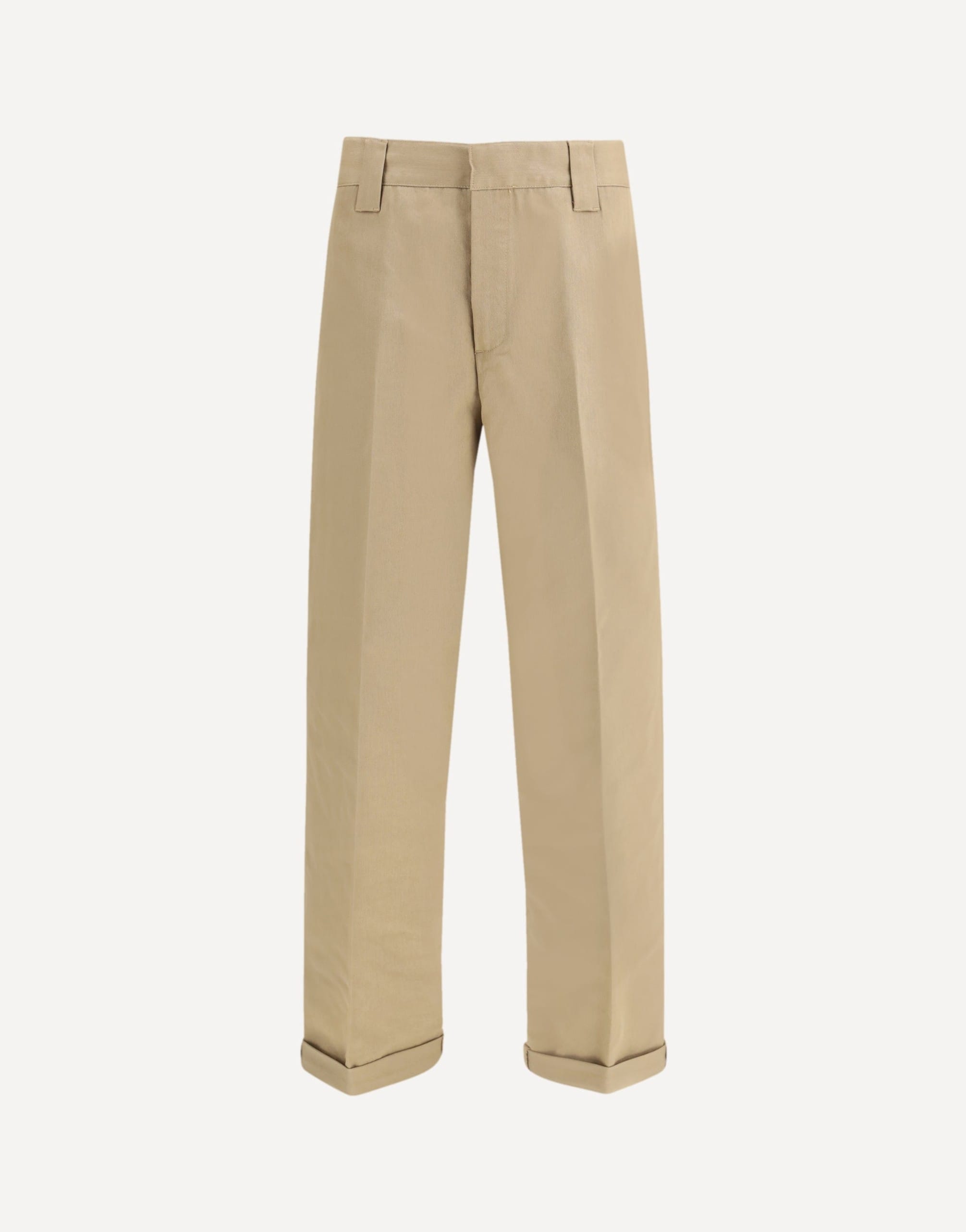 Golden Goose Khaki Beige Straight-Leg Chino Trousers